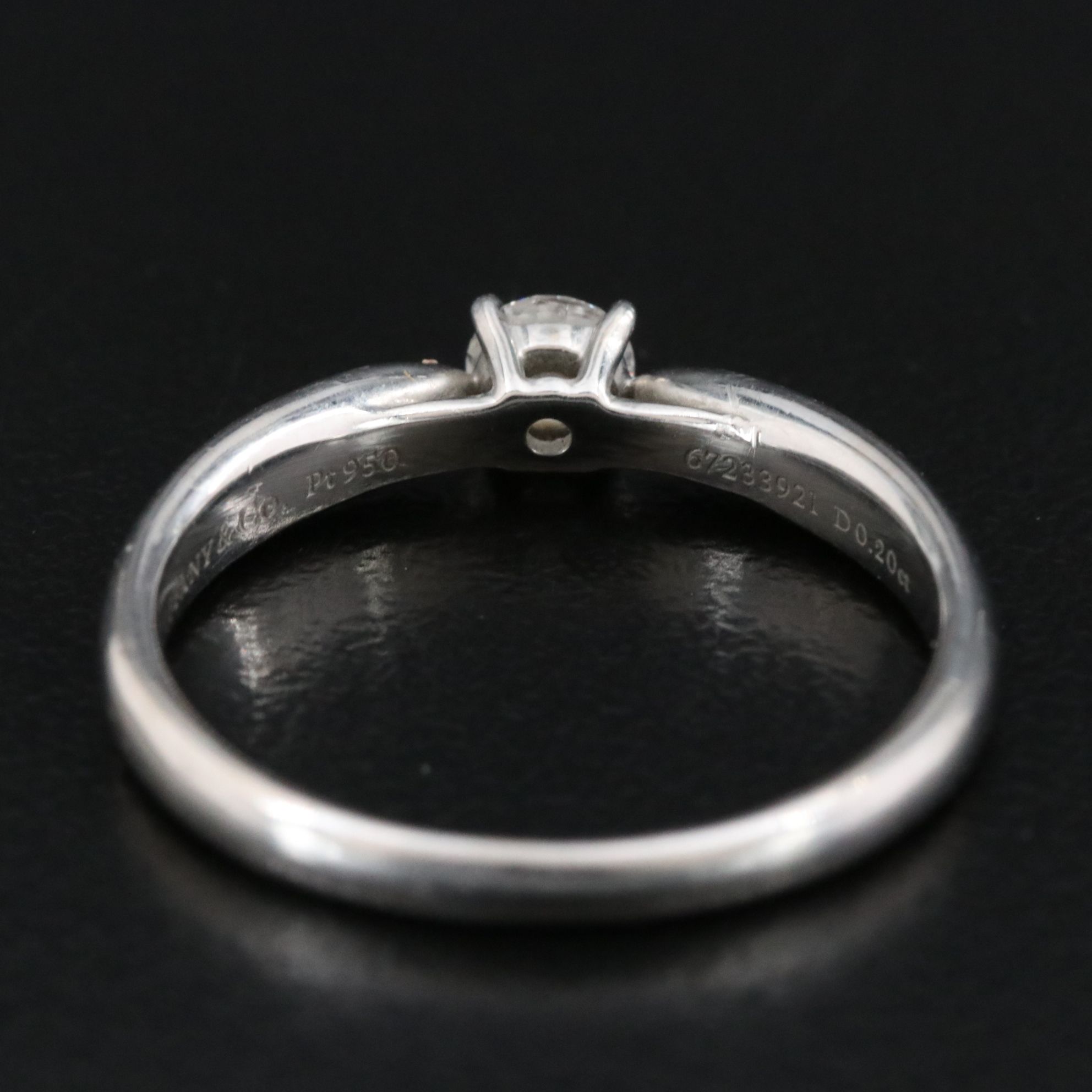Tiffany & Co. Harmony Platinum Diamond Solitaire Ring