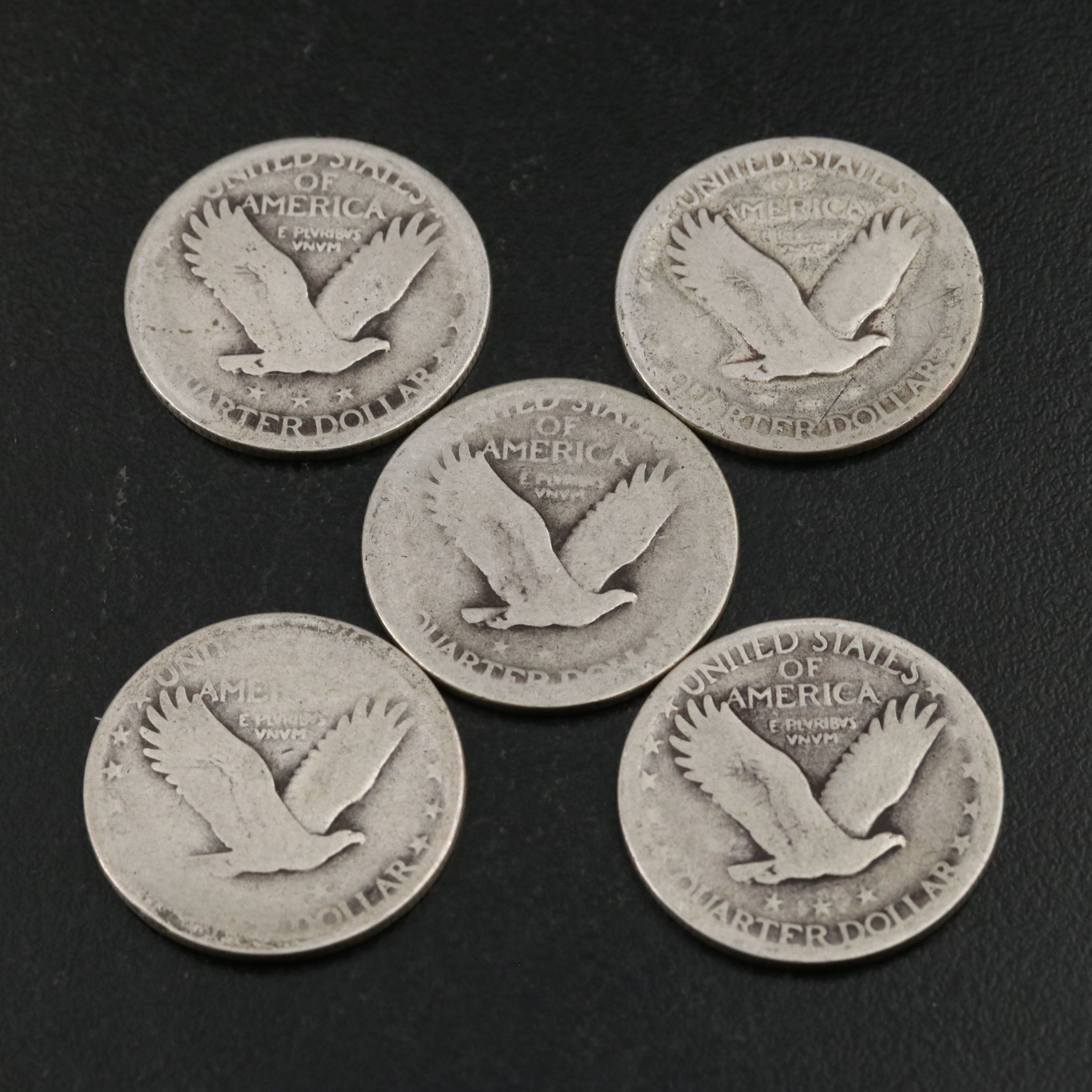 Twenty Standing Liberty Silver Quarters