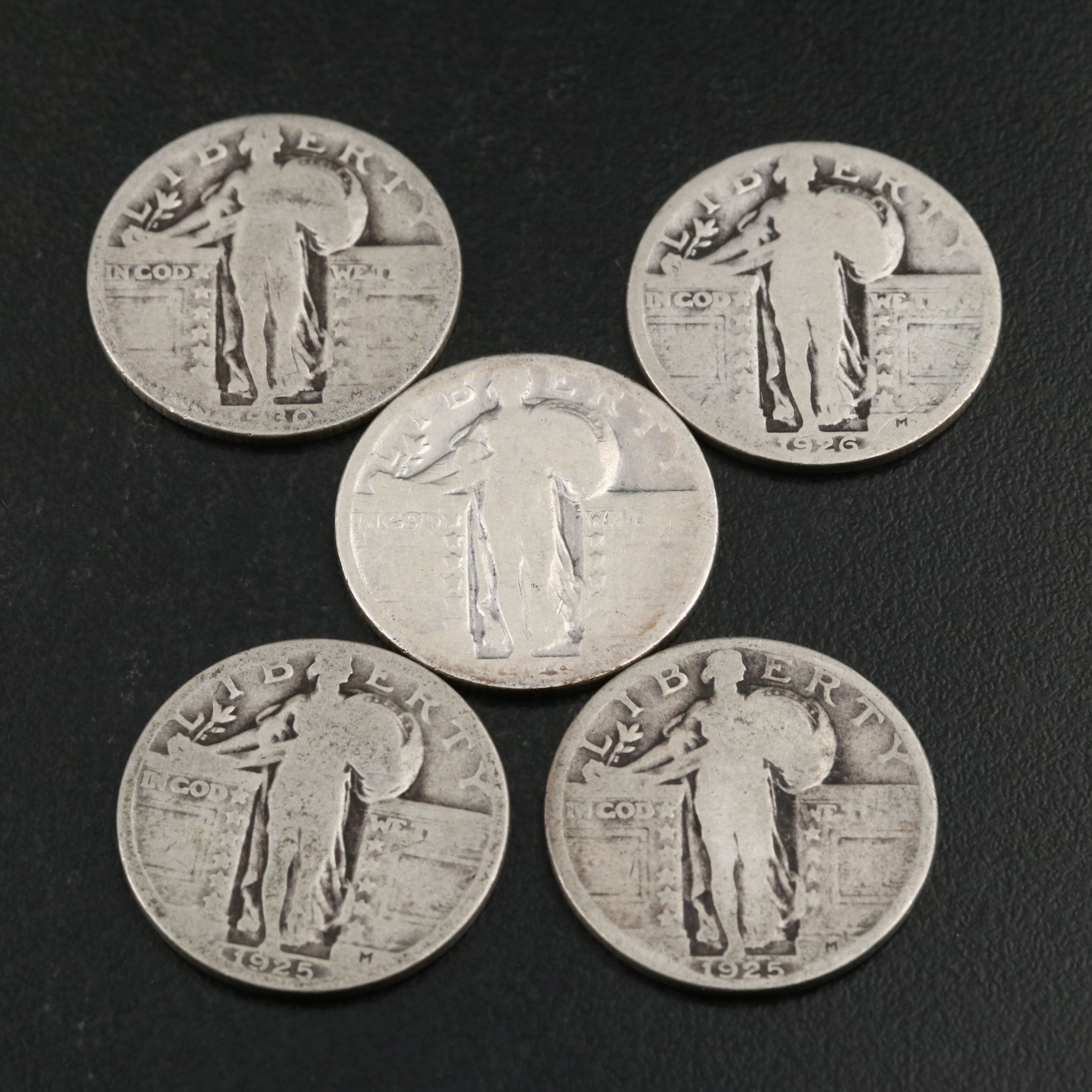 Twenty Standing Liberty Silver Quarters