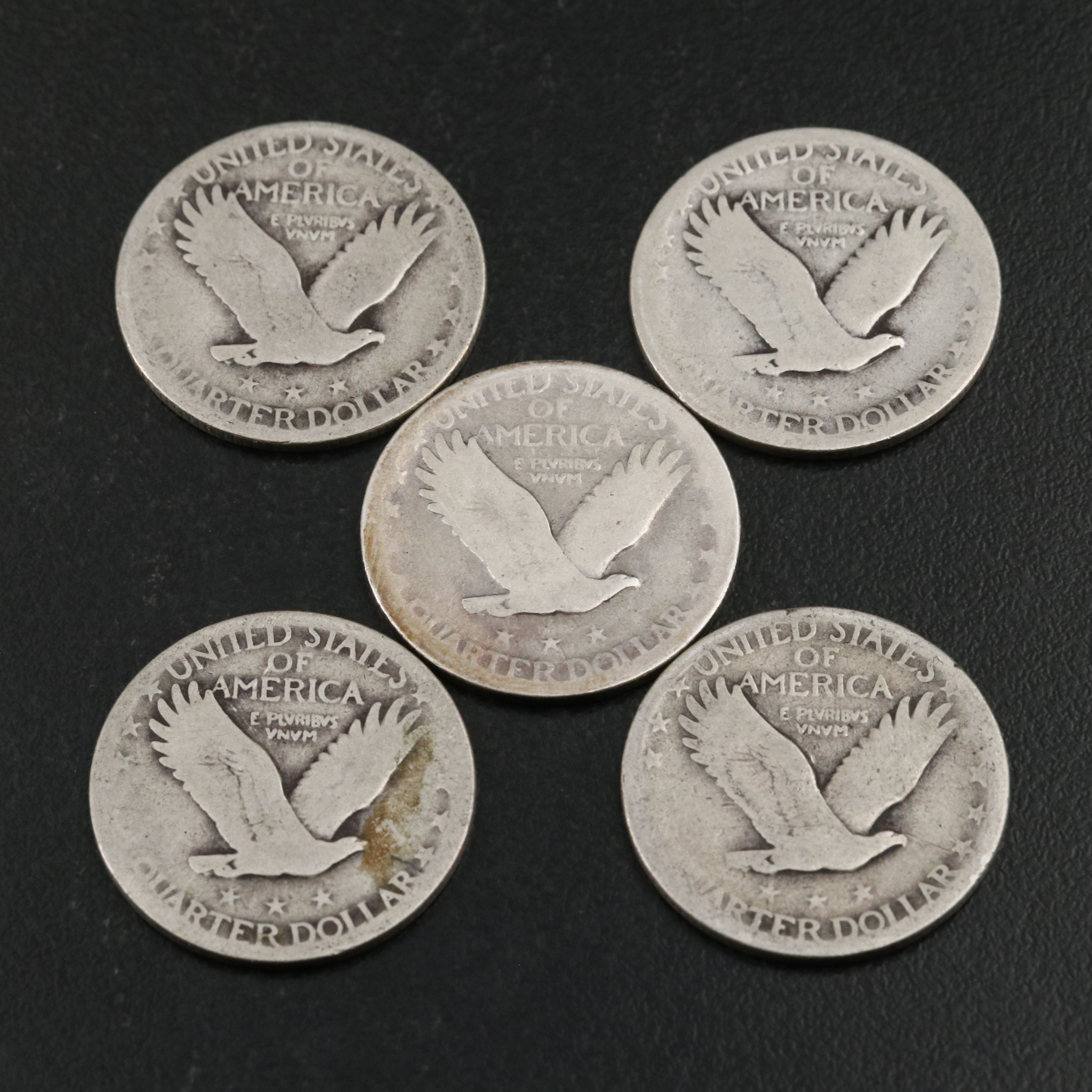Twenty Standing Liberty Silver Quarters
