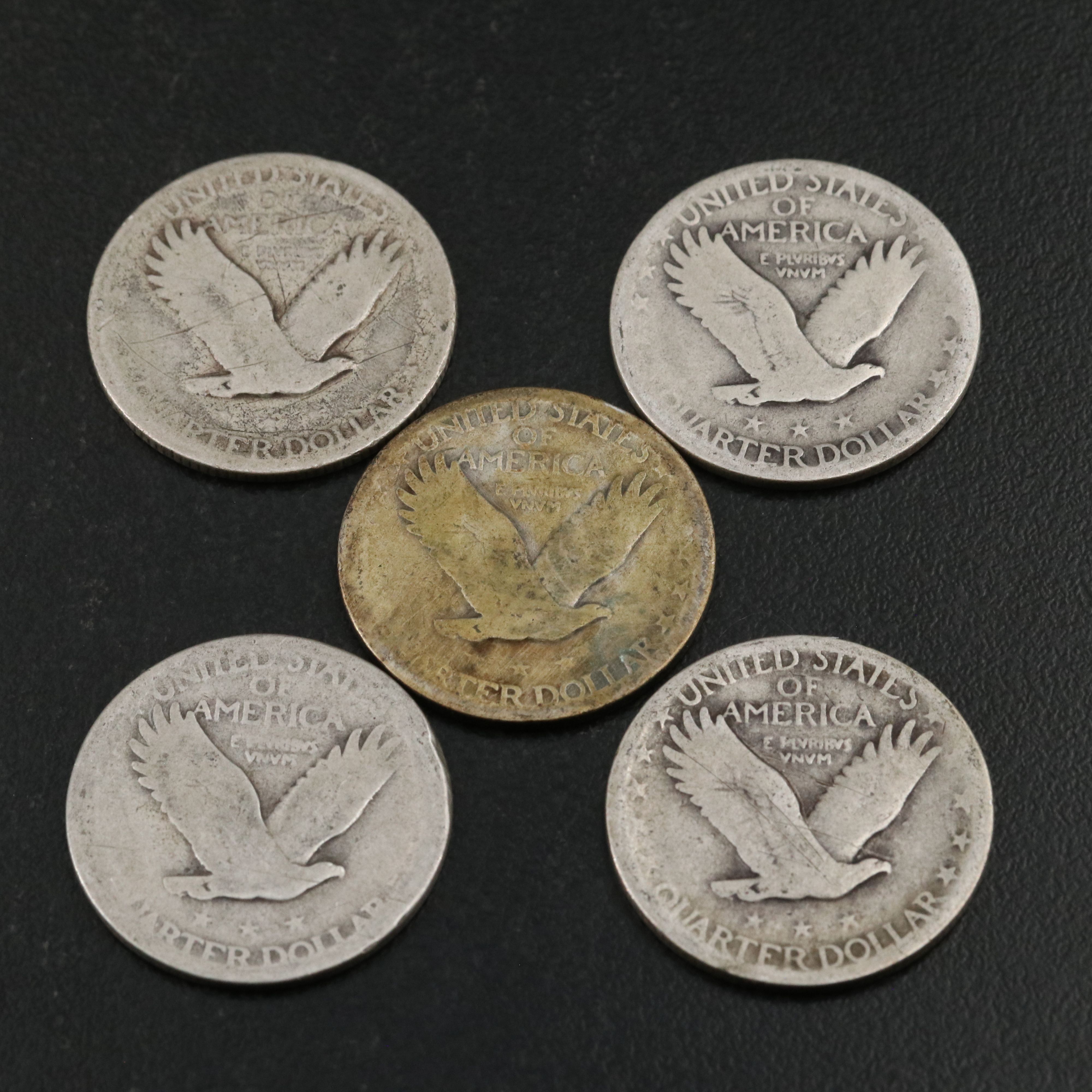 Twenty Standing Liberty Silver Quarters