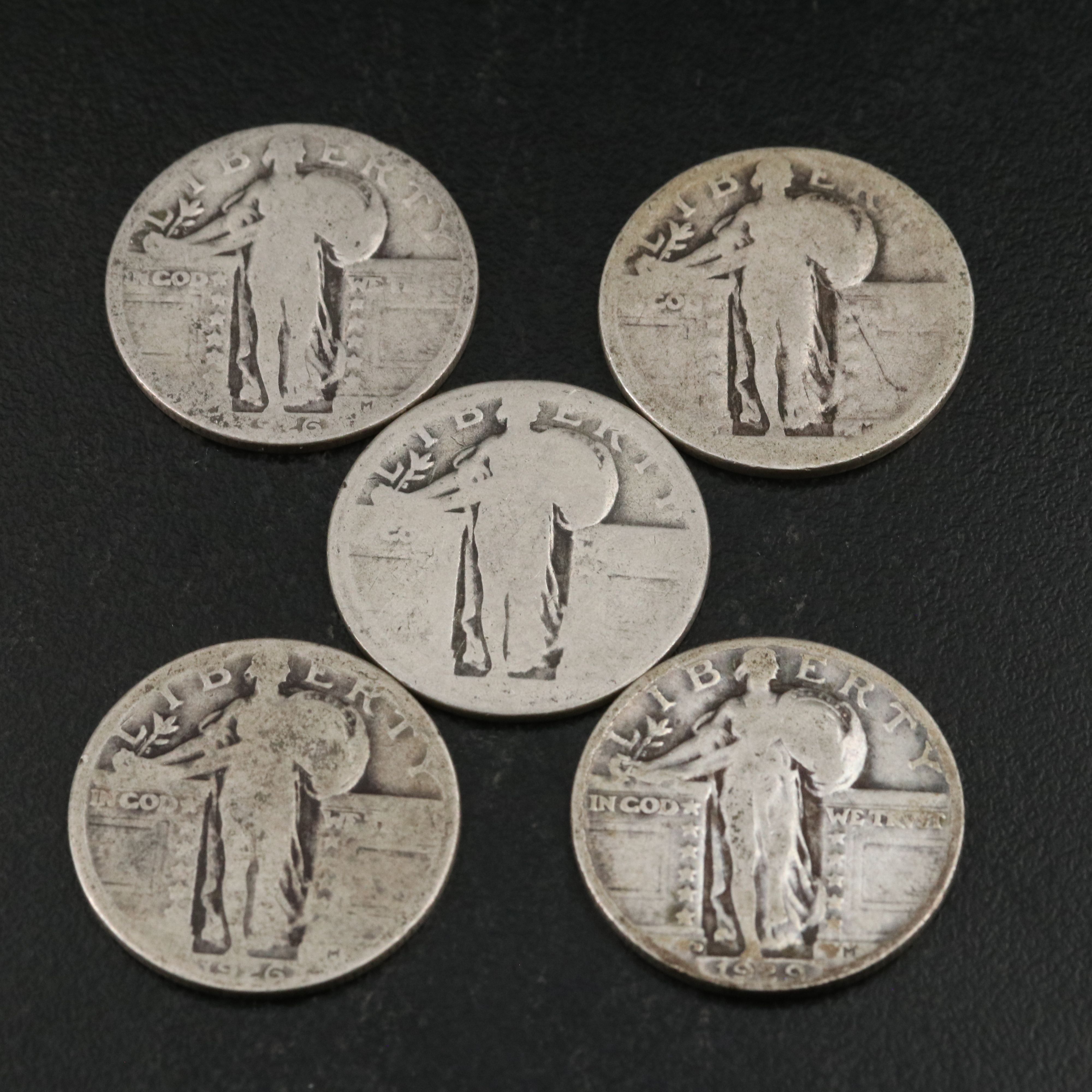 Twenty Standing Liberty Silver Quarters