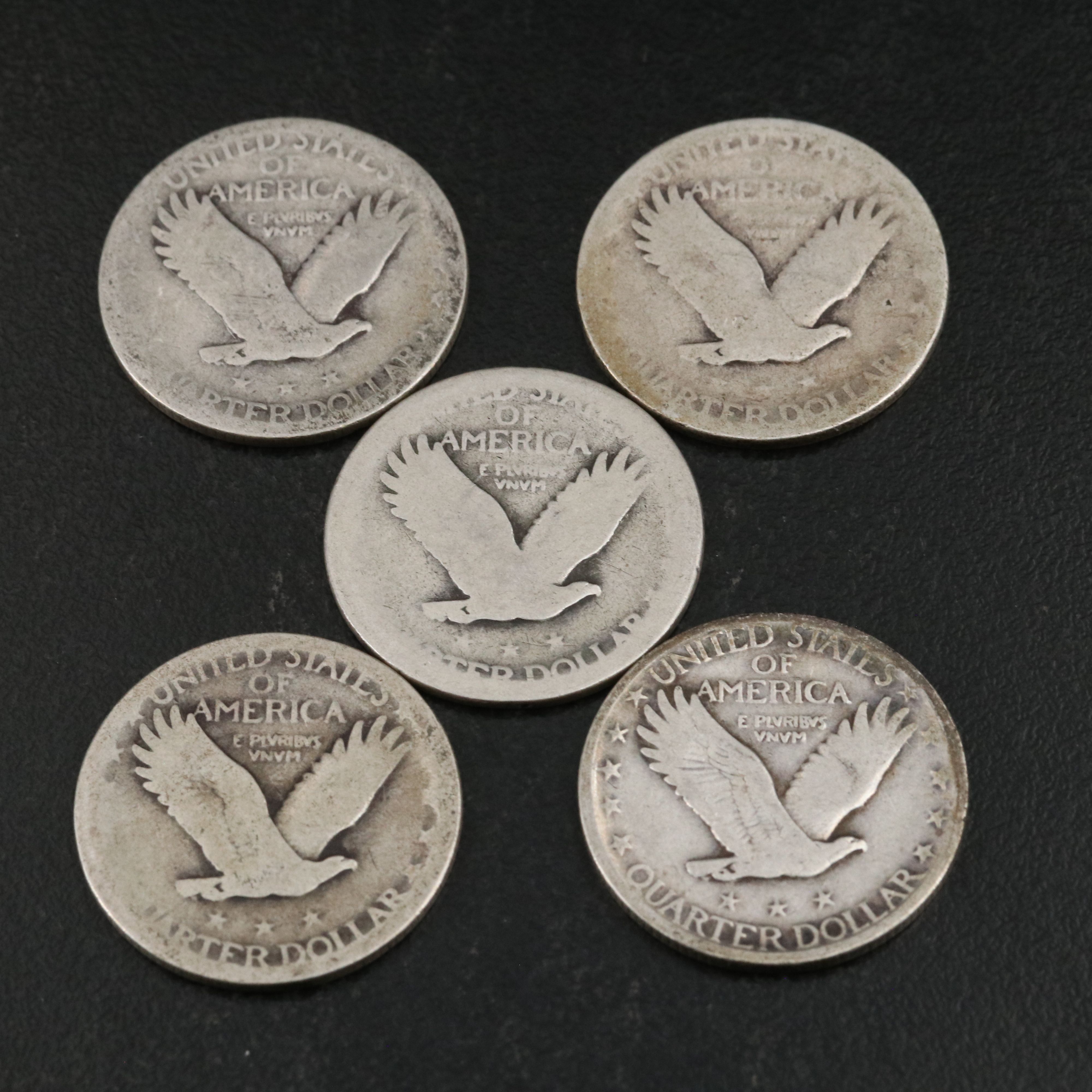 Twenty Standing Liberty Silver Quarters