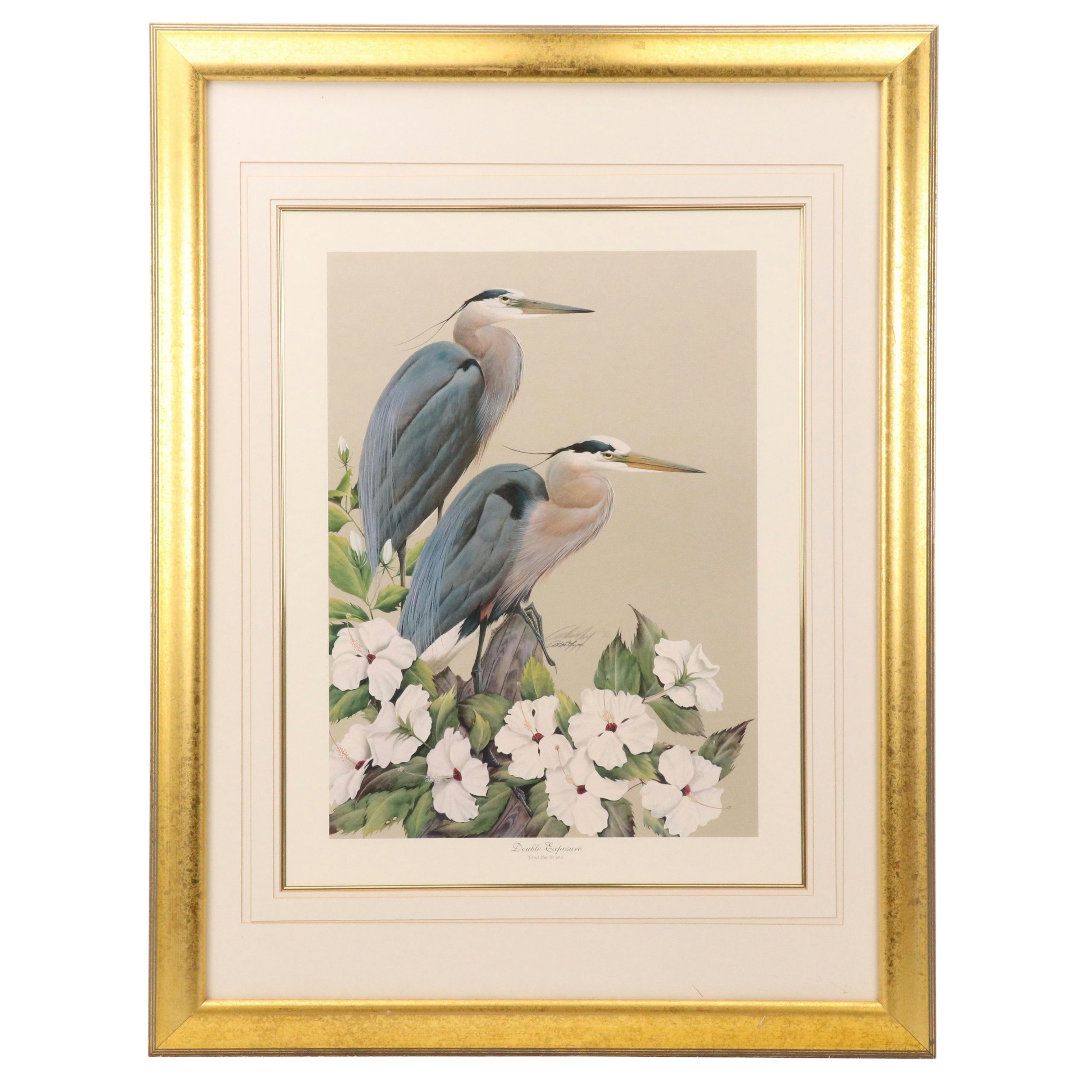 Art La May Offset Lithograph "Double Exposure"