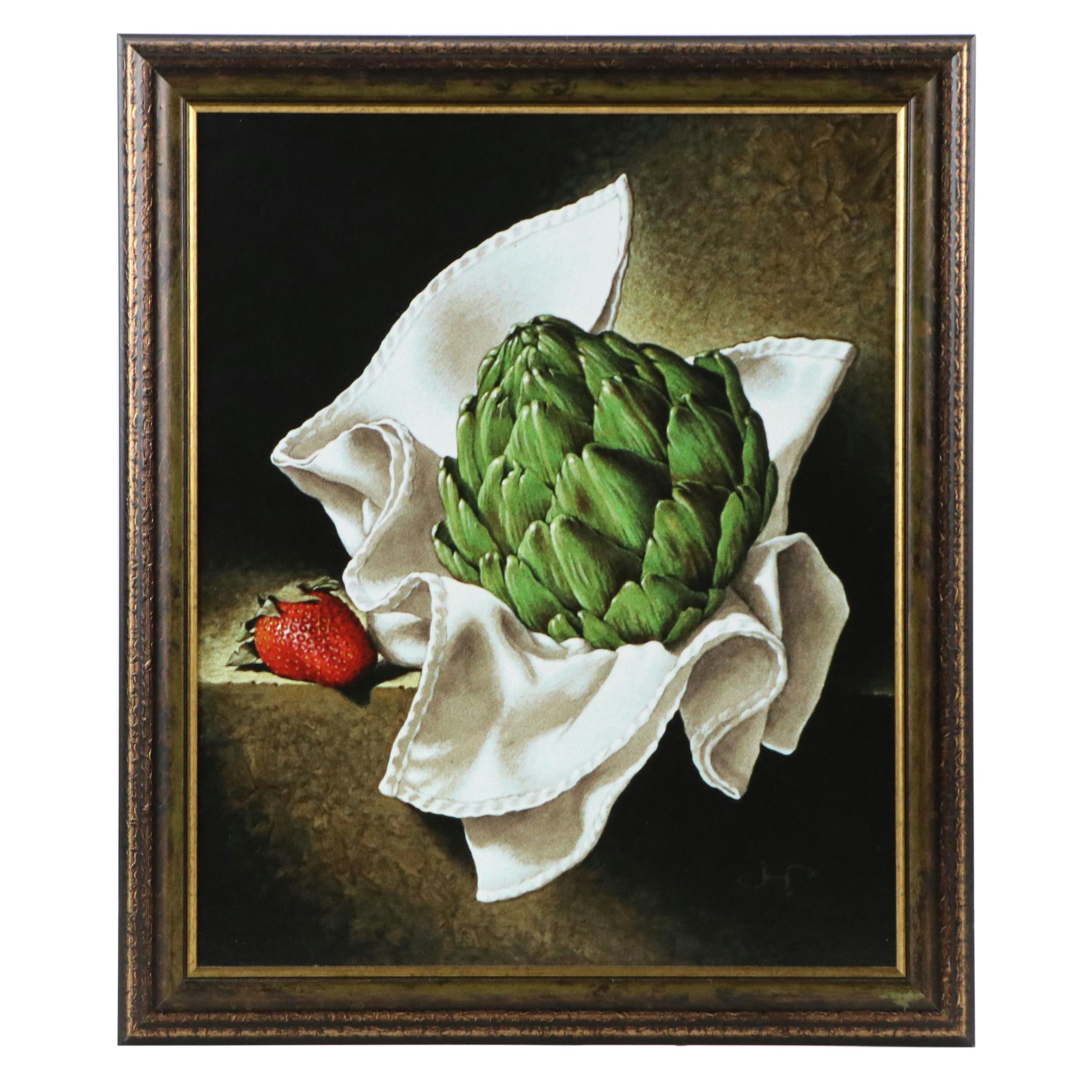 Limited Edition Still Life Giclée "Artichoke" After John Hulse Jr.