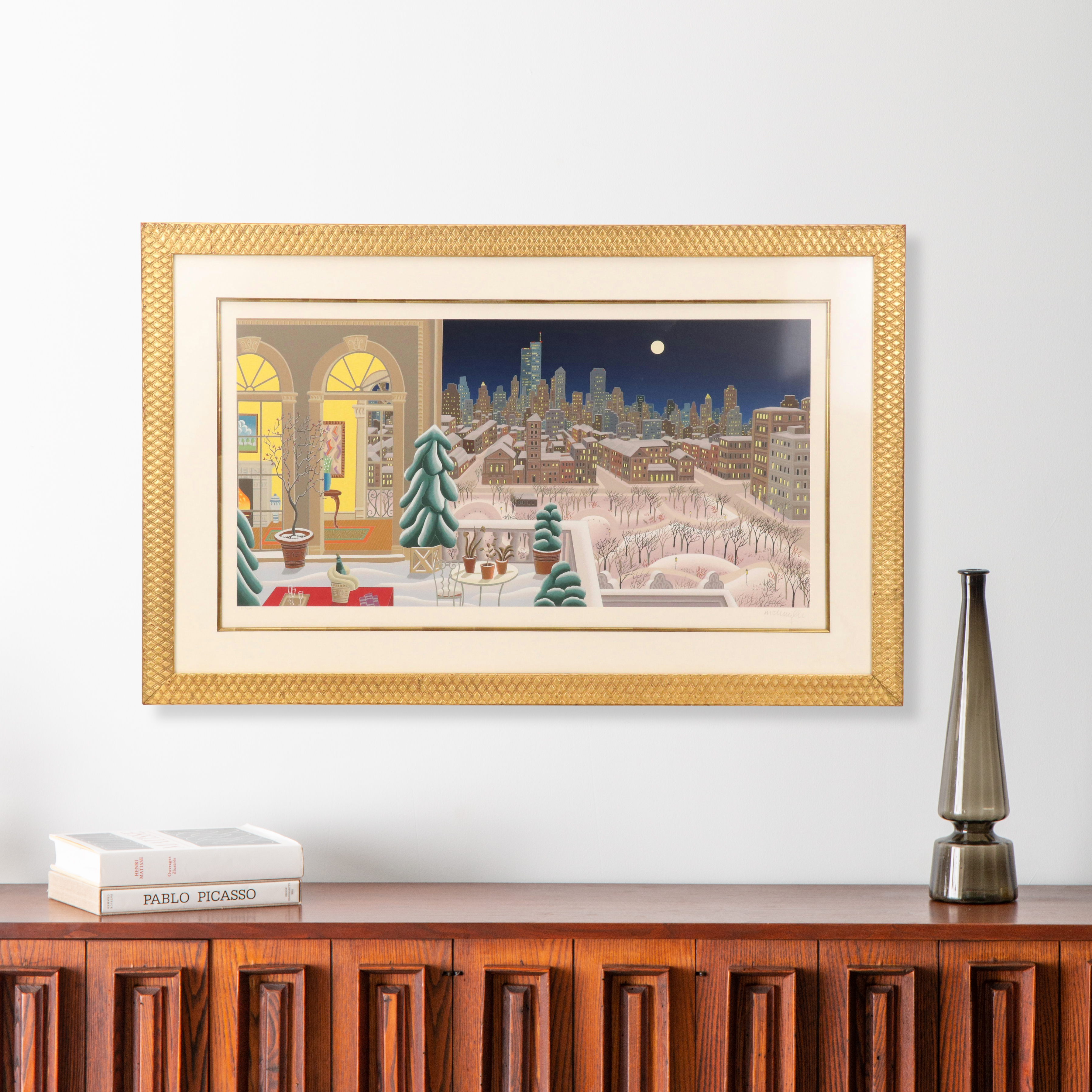 Thomas McKnight Serigraph "Washington Square Panorama"