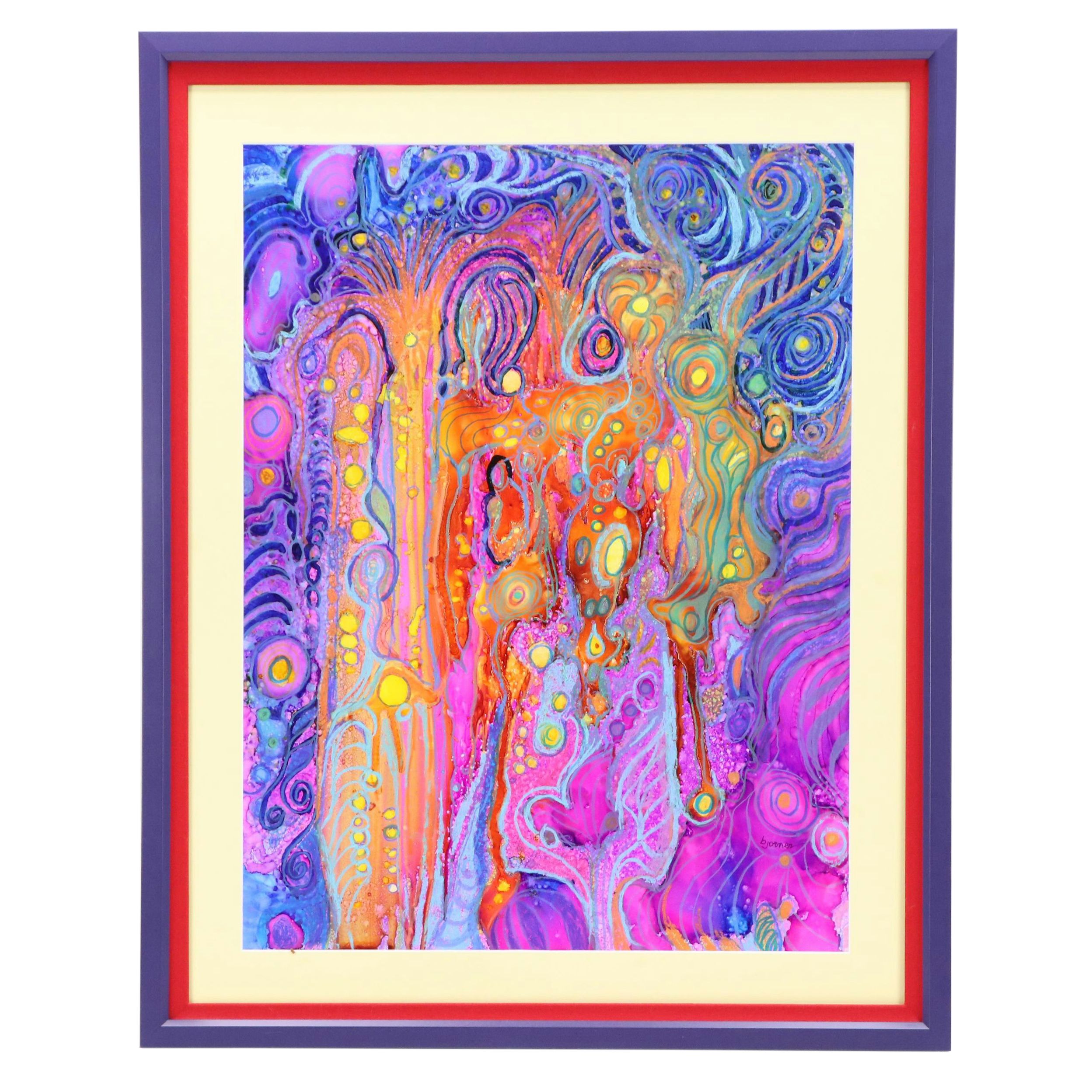 Johannes Bjørner Abstract Mixed Media Composition