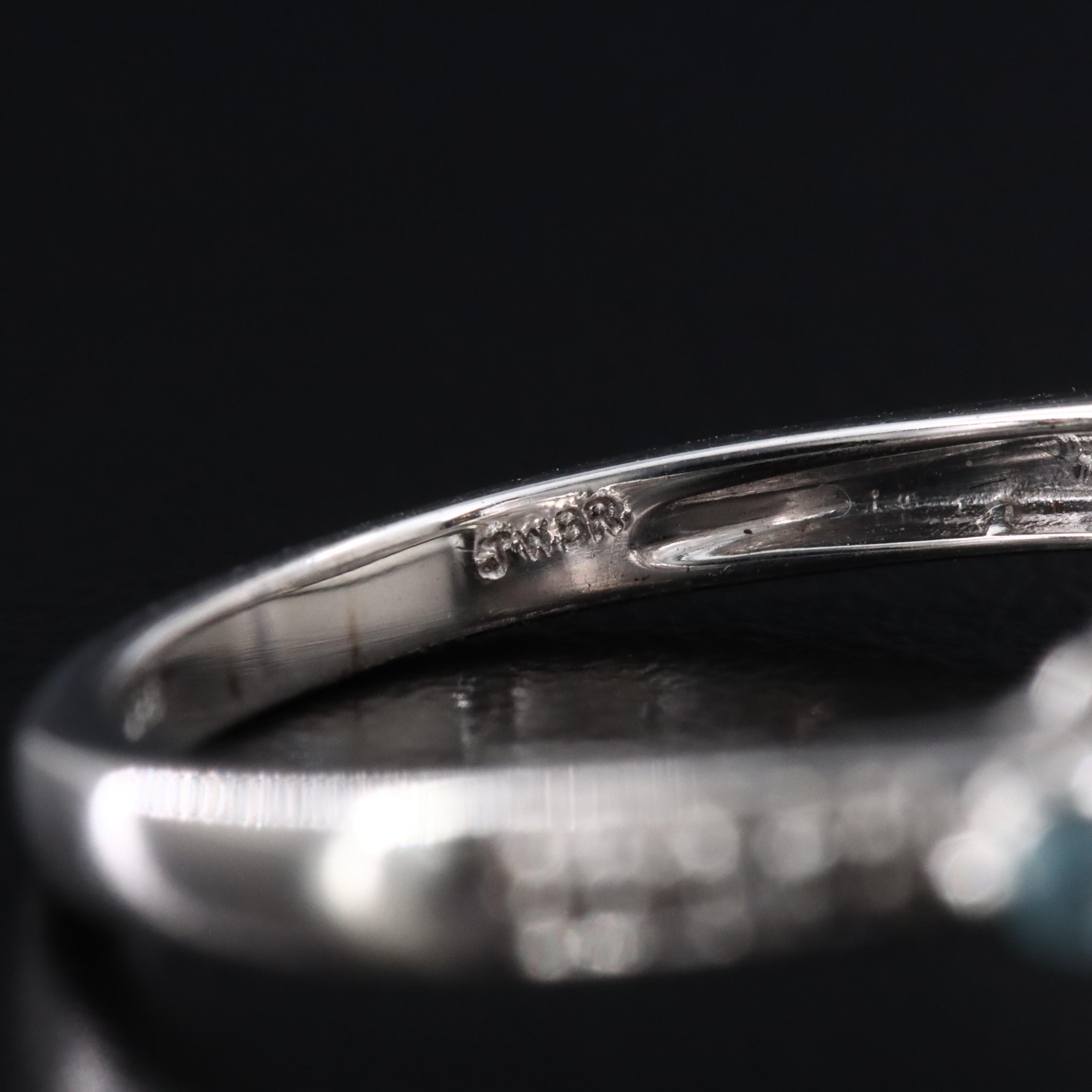 Sterling Opal, Glass and White Sapphire Ring