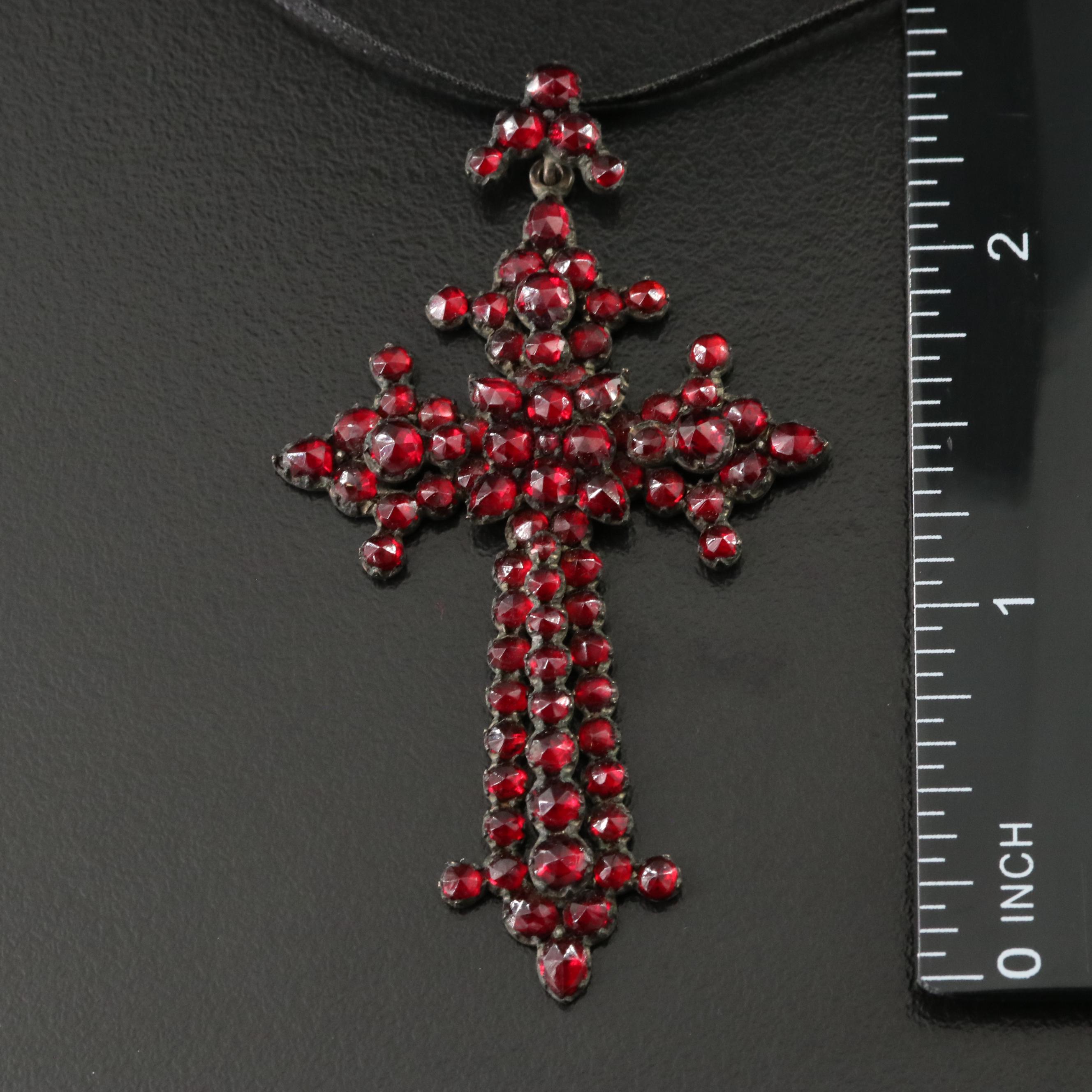 Collection of Vintage Garnet Jewelry Including Victorian