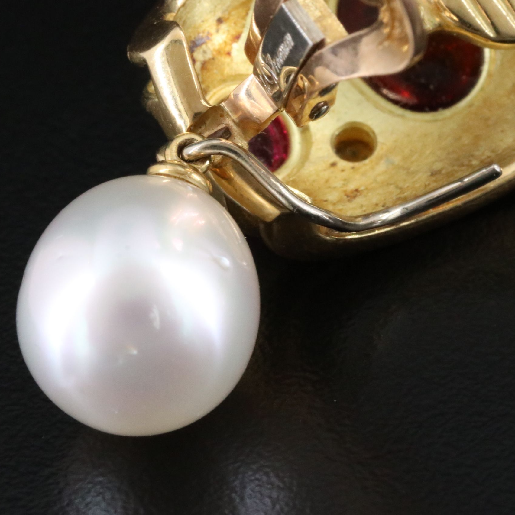 Leo de Vroomen 18K Gemstone Convertible Clip Earrings