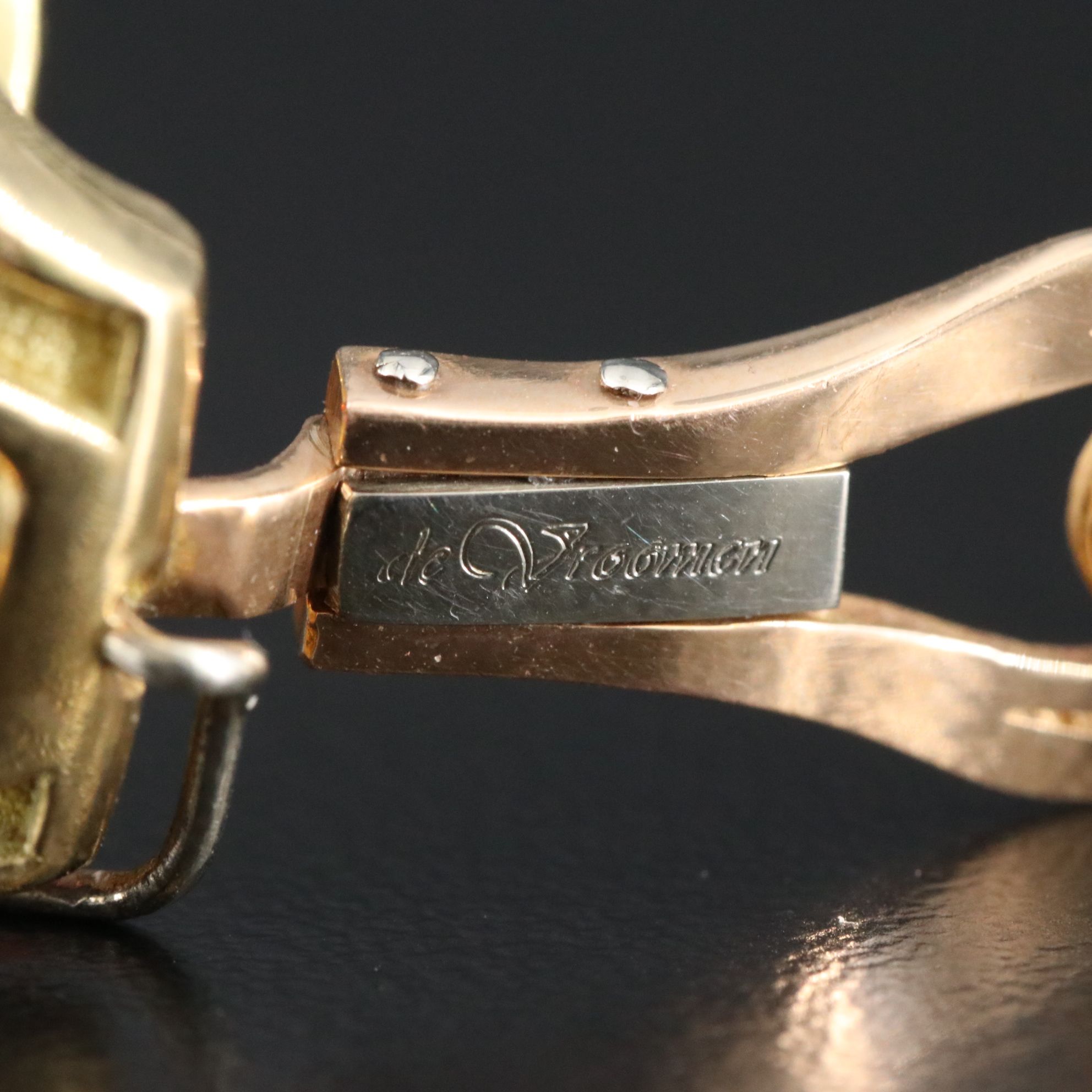 Leo de Vroomen 18K Gemstone Convertible Clip Earrings