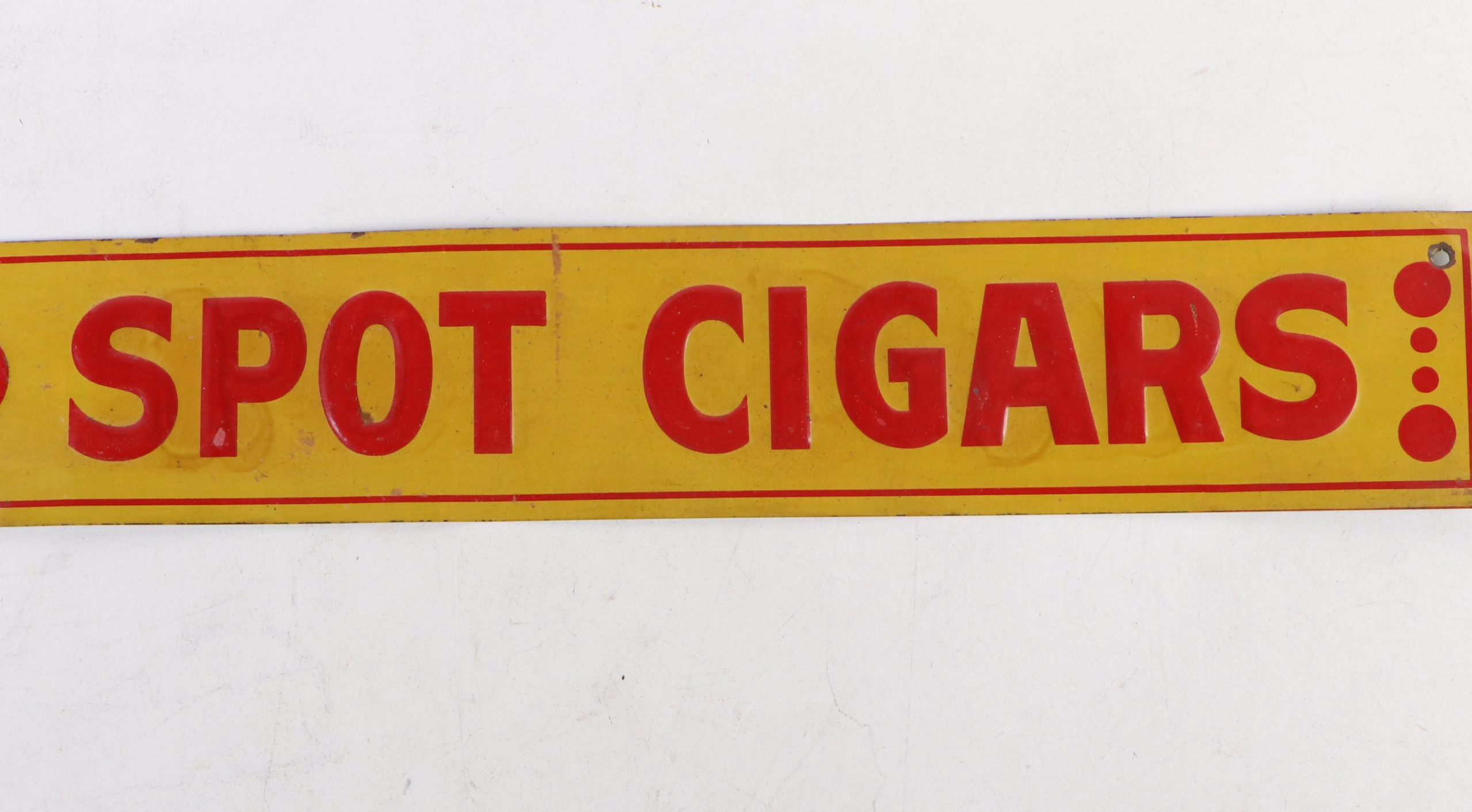 Red Spot Cigars and Red Man Tobacco Advertising Signs, Mid-20th Century