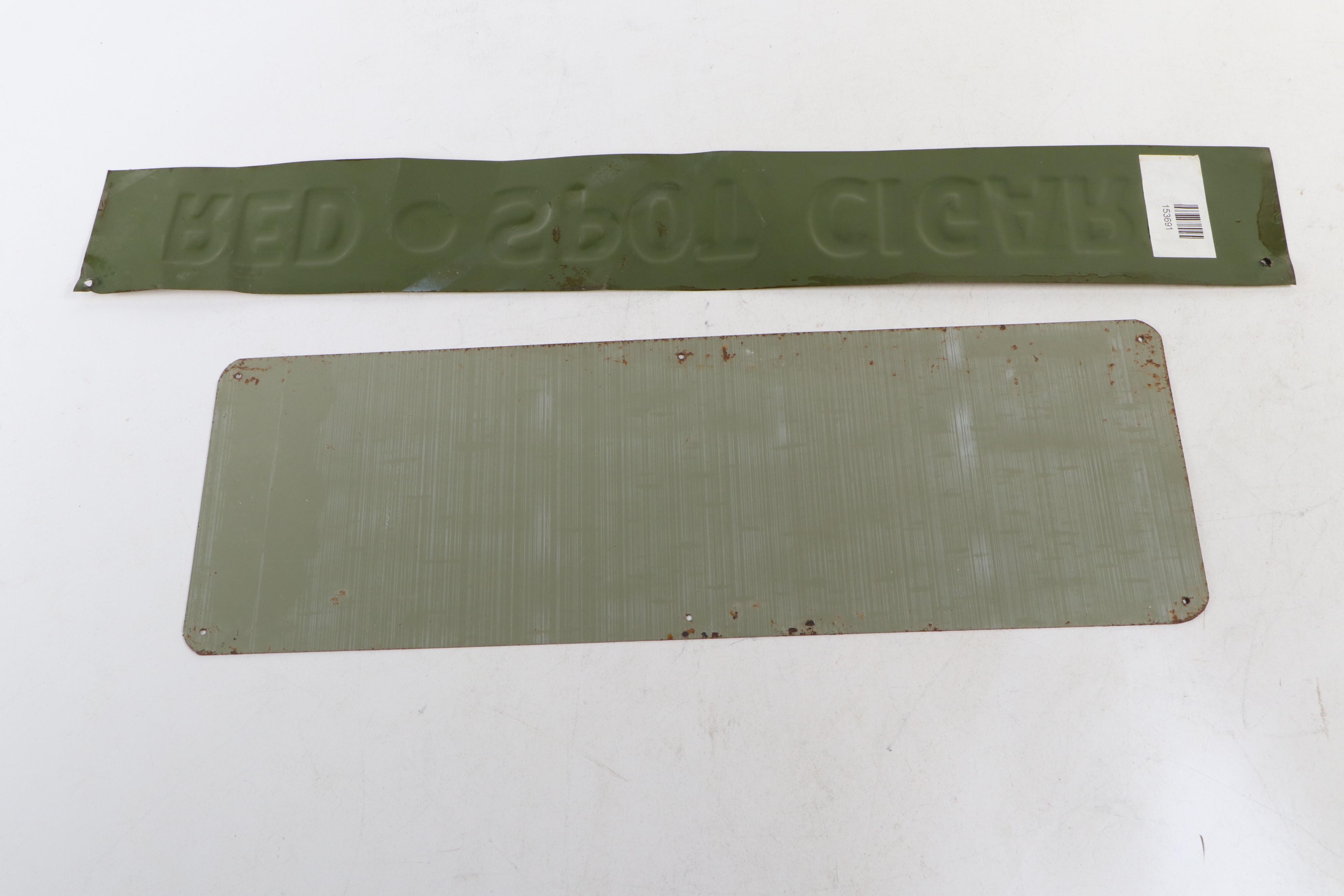 Red Spot Cigars and Red Man Tobacco Advertising Signs, Mid-20th Century