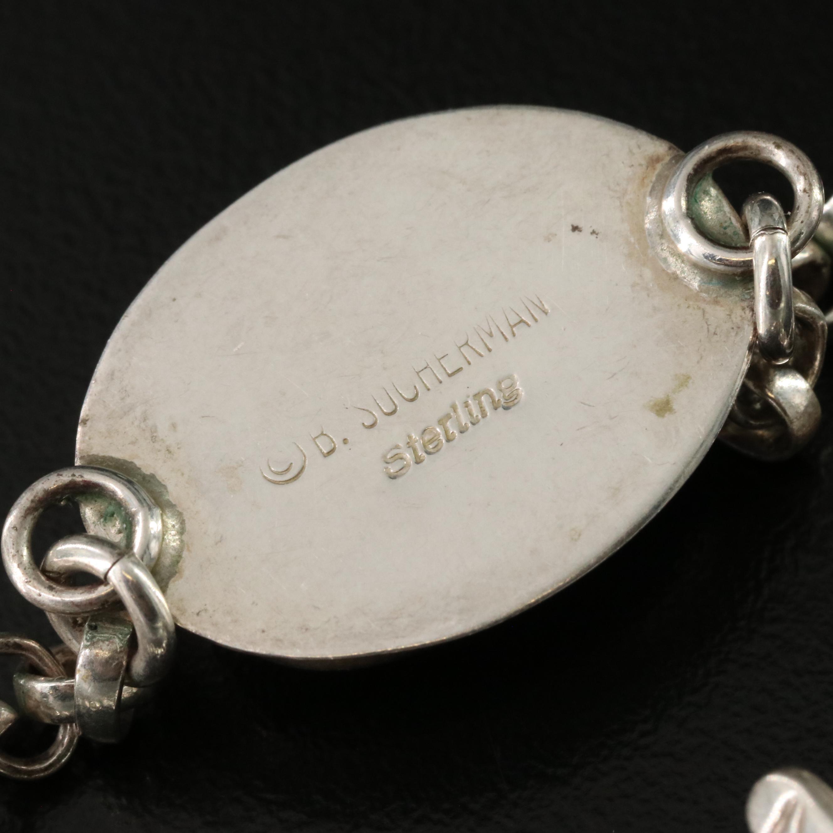 Sterling Glass Bracelet