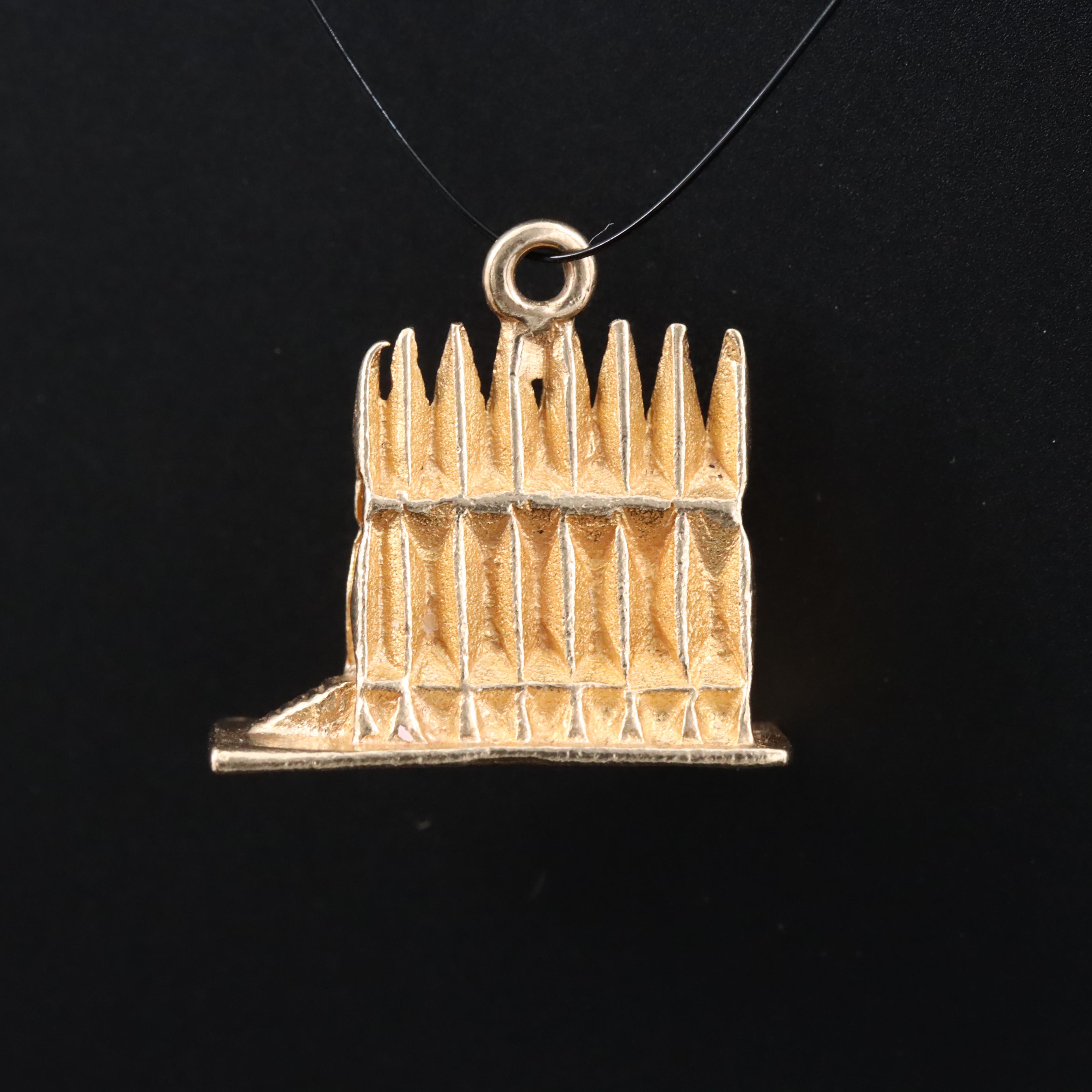 14K US Air Force Academy Cadet Chapel Charm Pendant