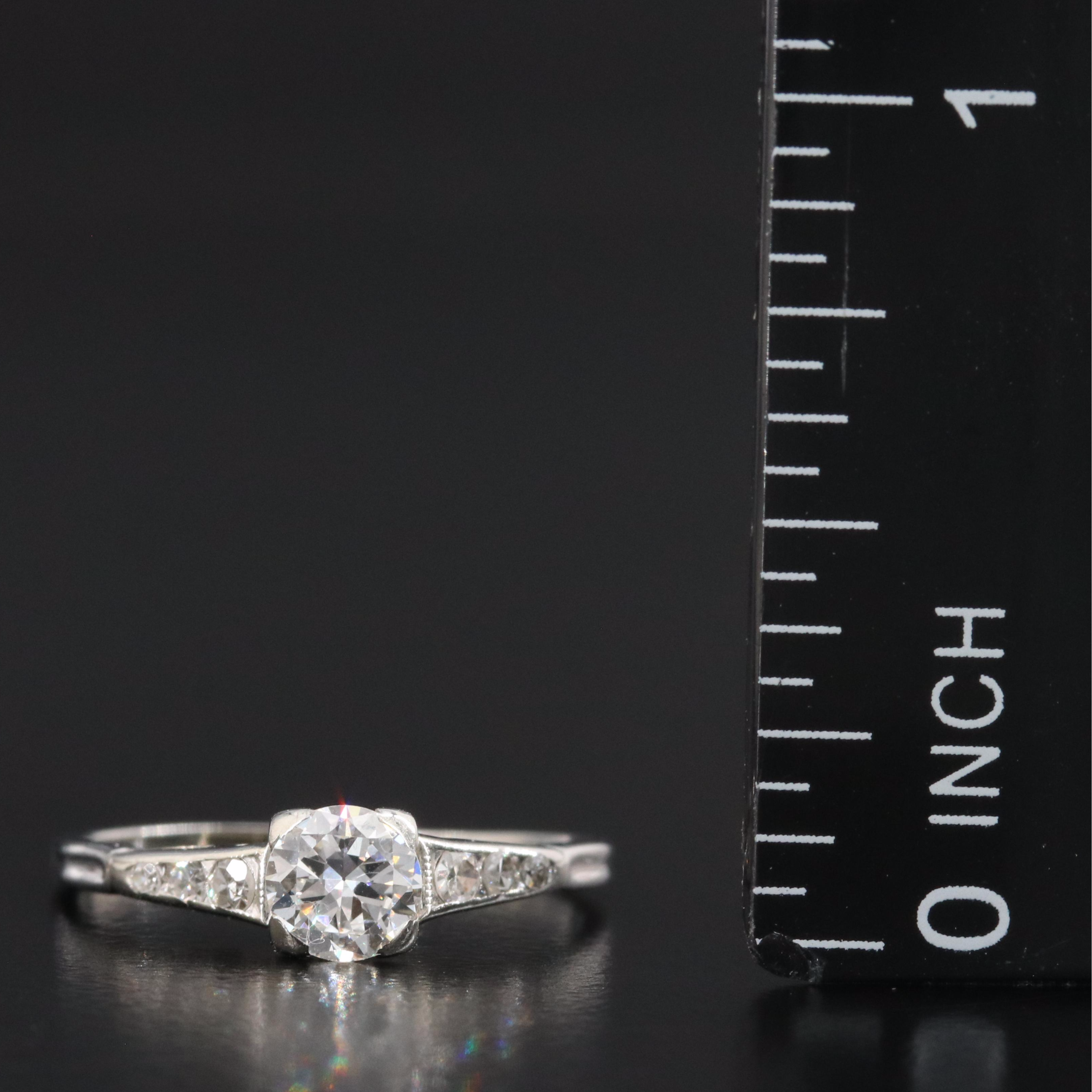 Vintage 18K 0.50 CTW Diamond Ring
