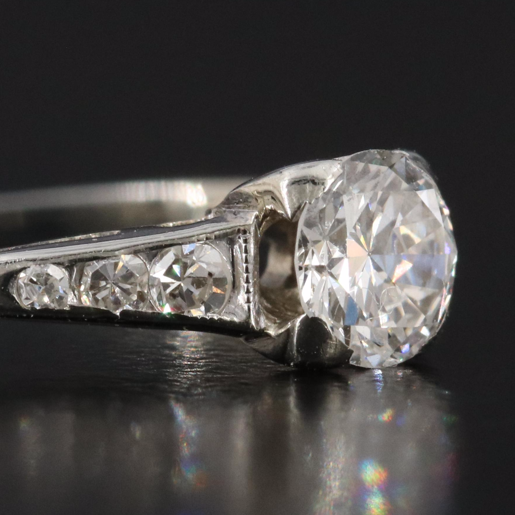 Vintage 18K 0.50 CTW Diamond Ring