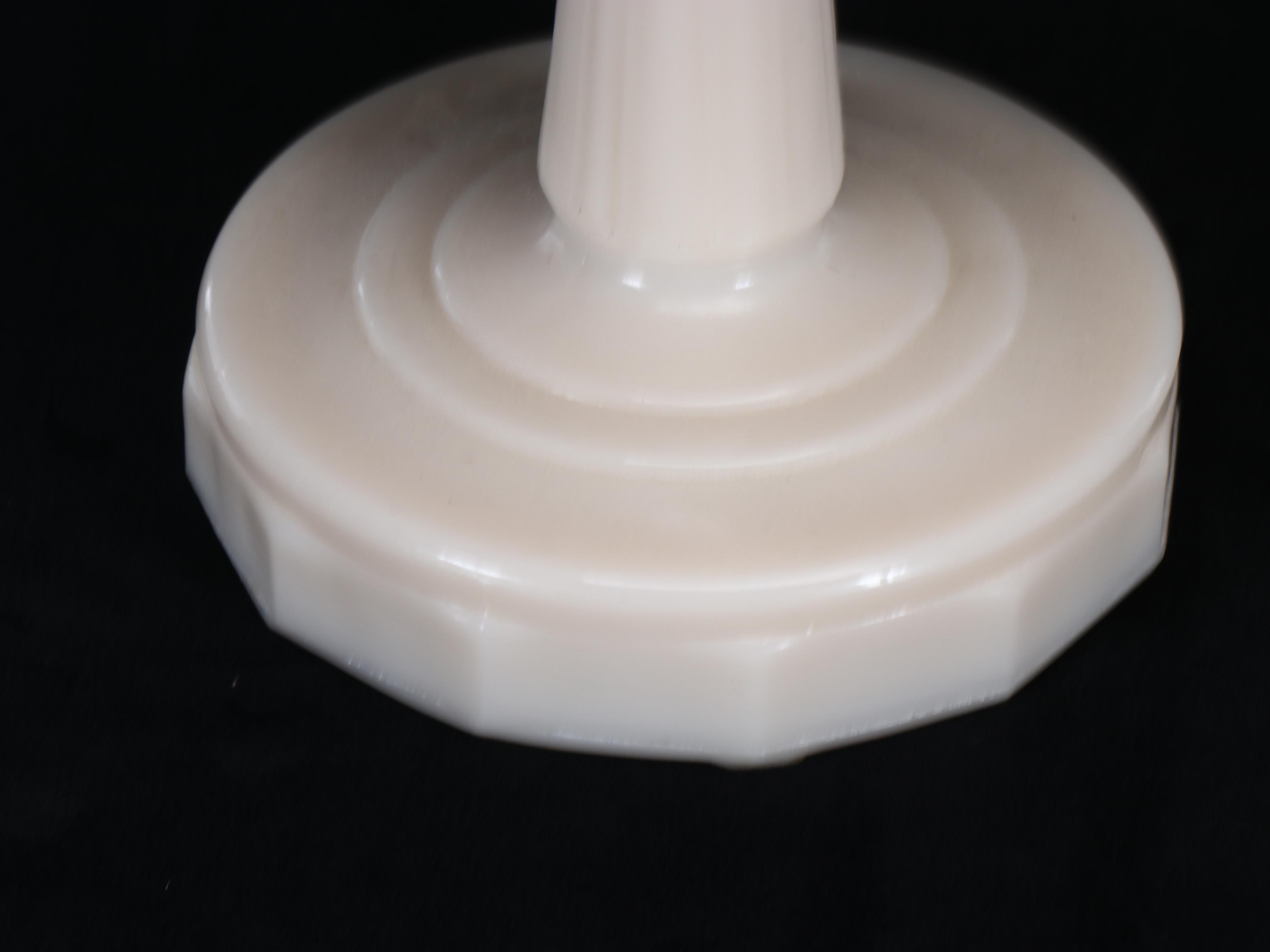 Aladdin Alacite Lincoln Drape Parlor Lamp with Marble Table Lamp, Vintage