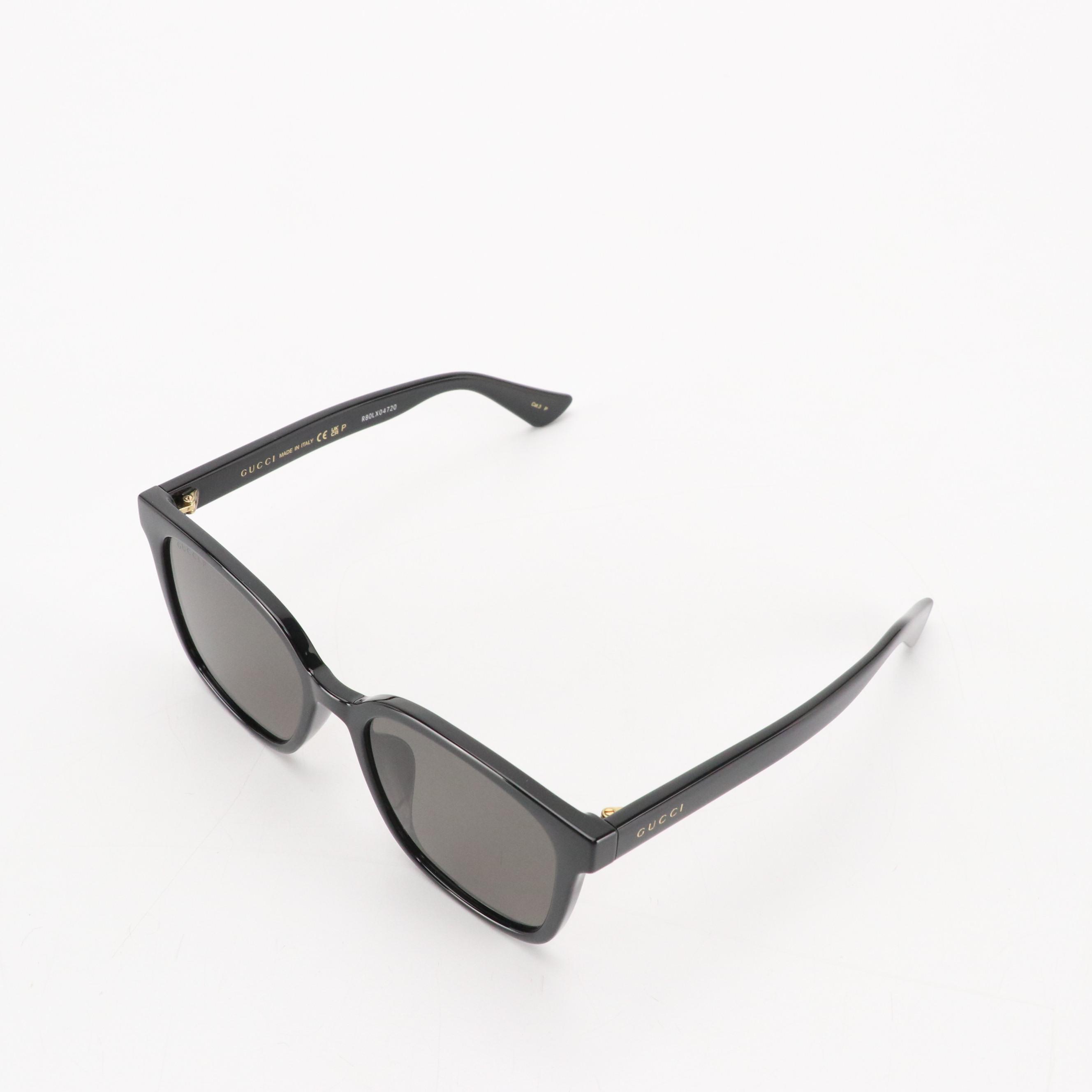 Gucci GG1346SK Polarized Black Square Framed Sunglasses with Case