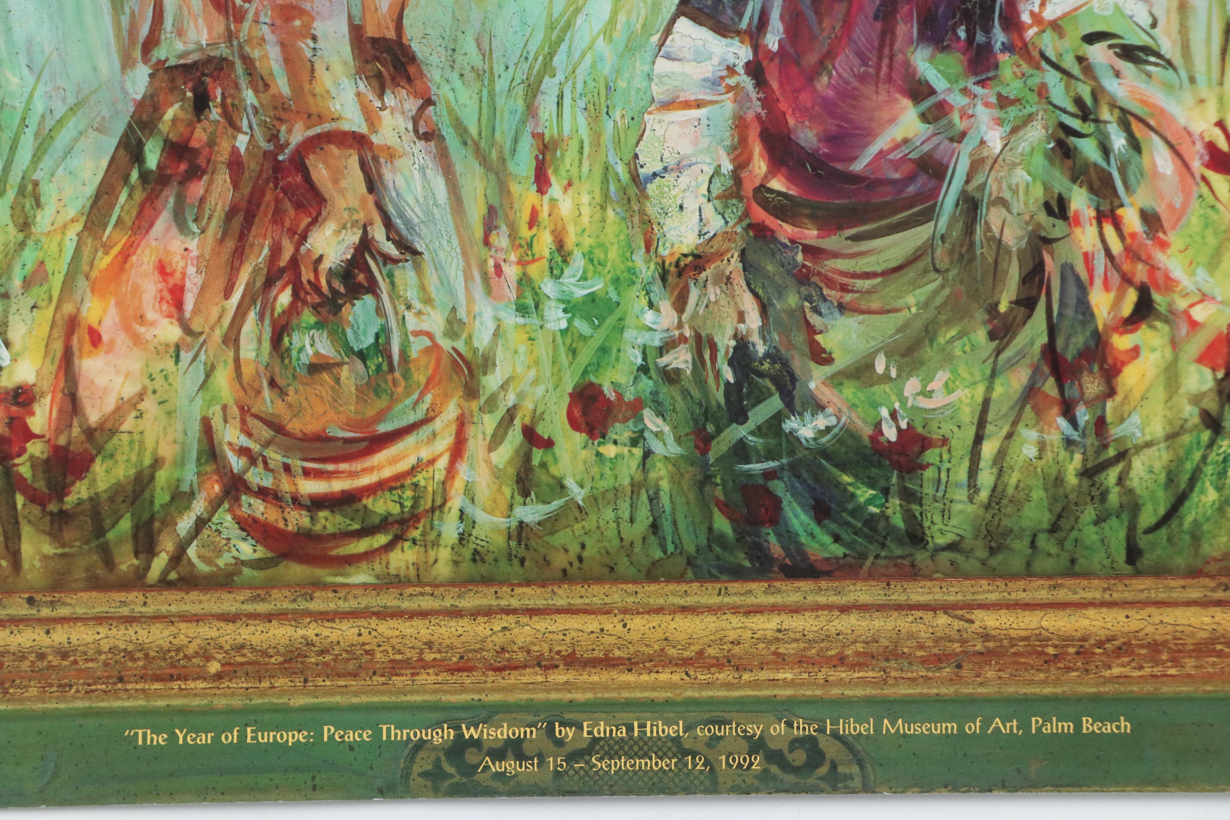 Edna Hibel Exhibition Posters, Late 20th Century