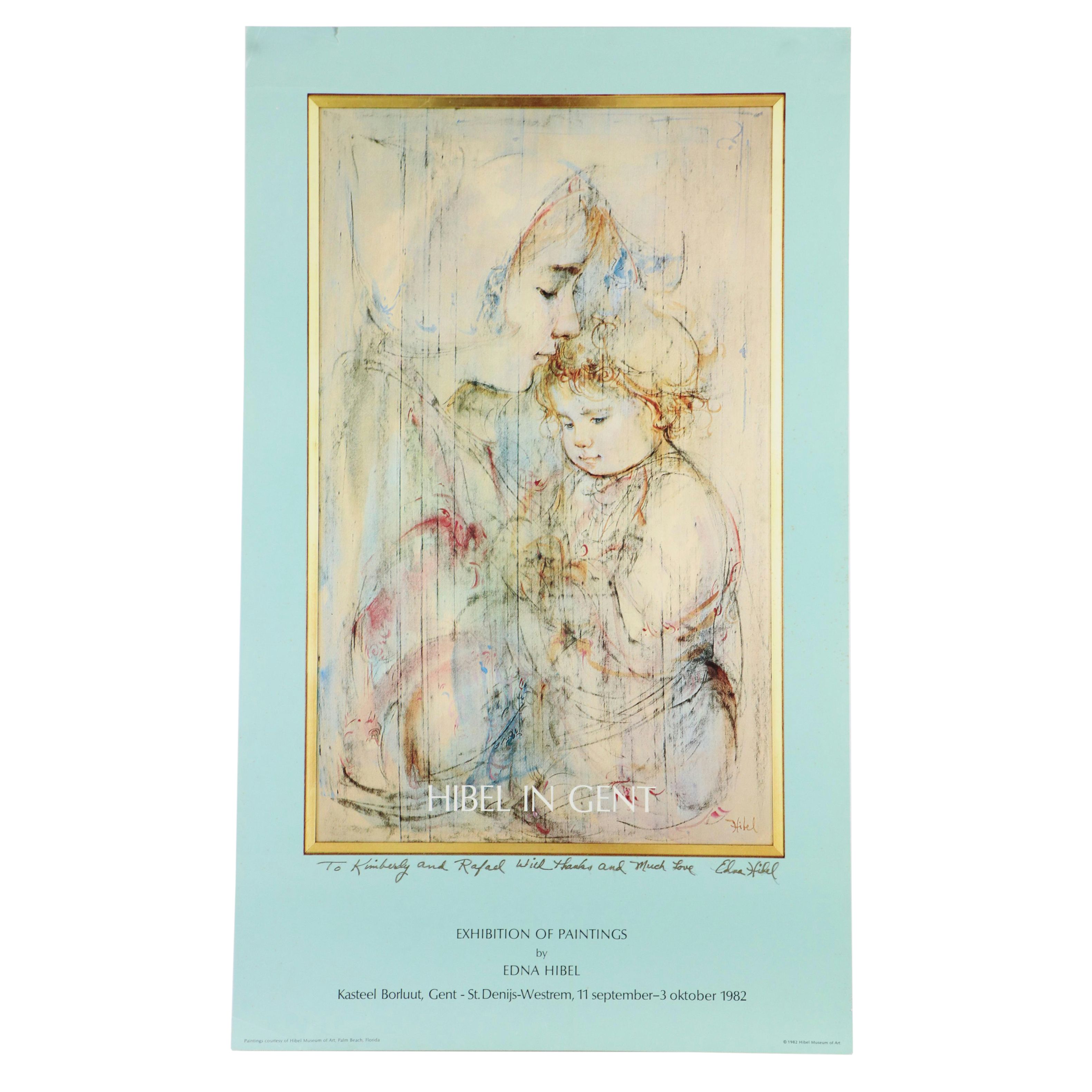 Edna Hibel Exhibition Posters, Late 20th Century