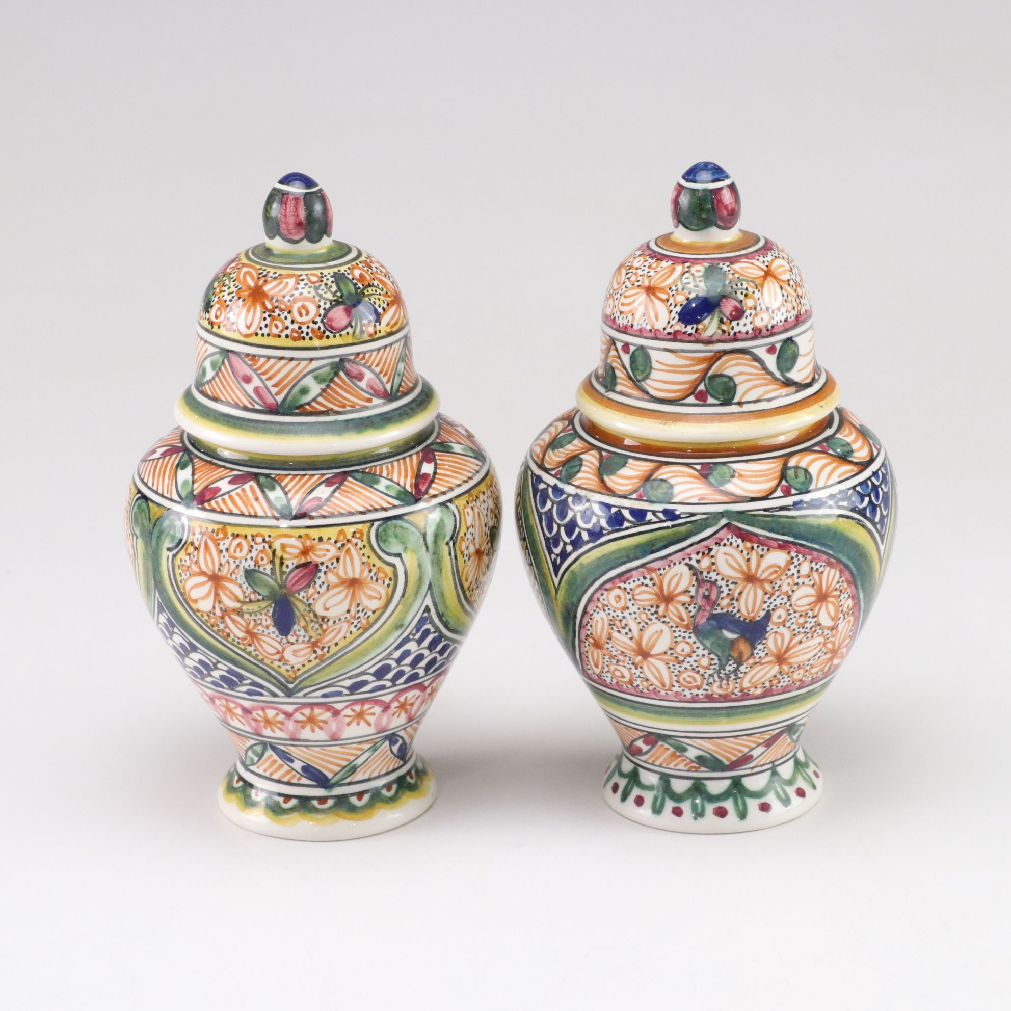 Nazari Portugal Hand-Painted Serving Platter with Ginger Jars