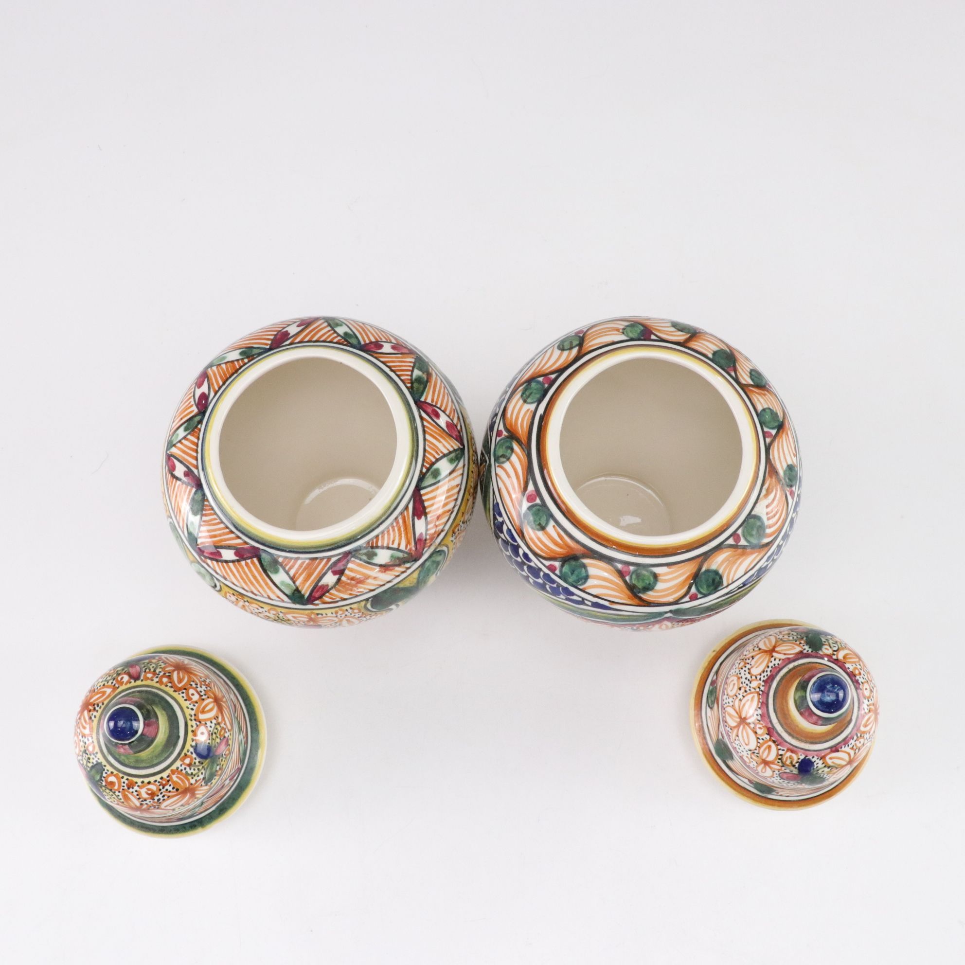 Nazari Portugal Hand-Painted Serving Platter with Ginger Jars