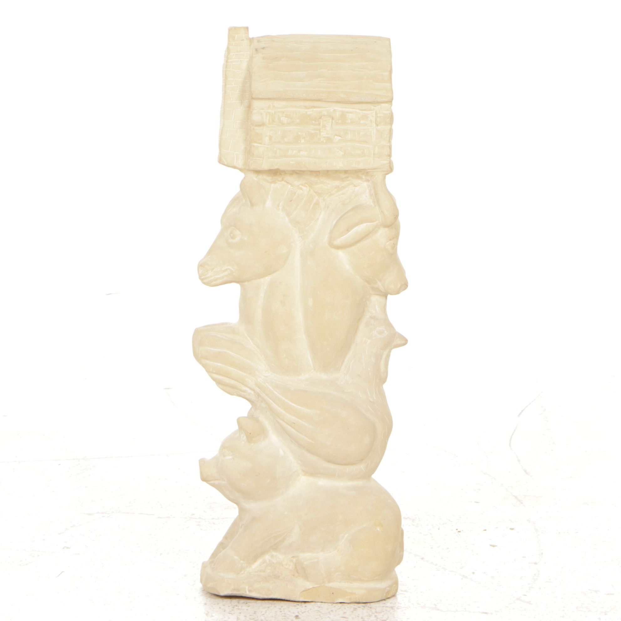 Stone Garden Statue of Homestead & Farm Animals