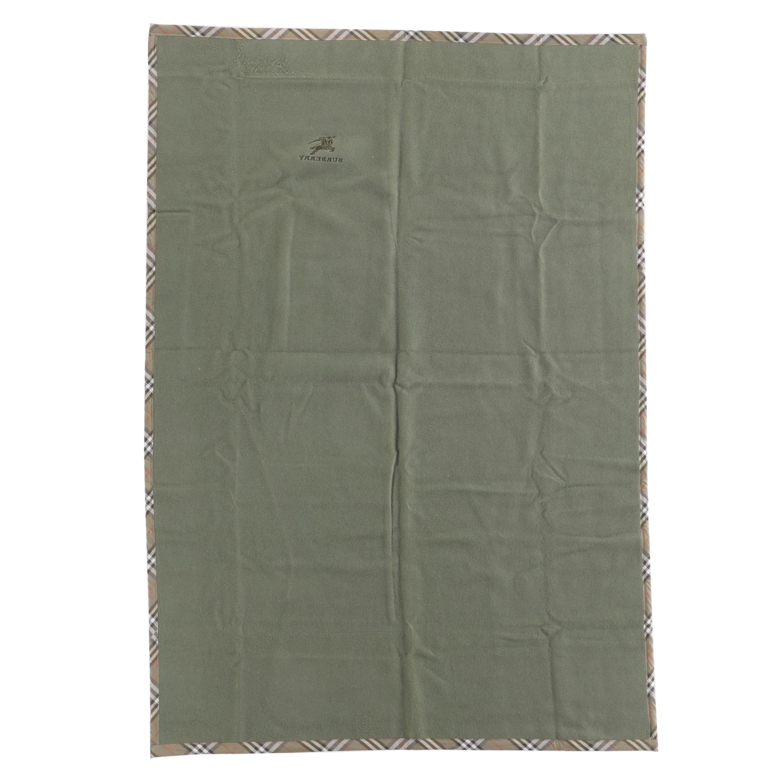 Burberry Twin Blanket in Wool with Nova Check Trim