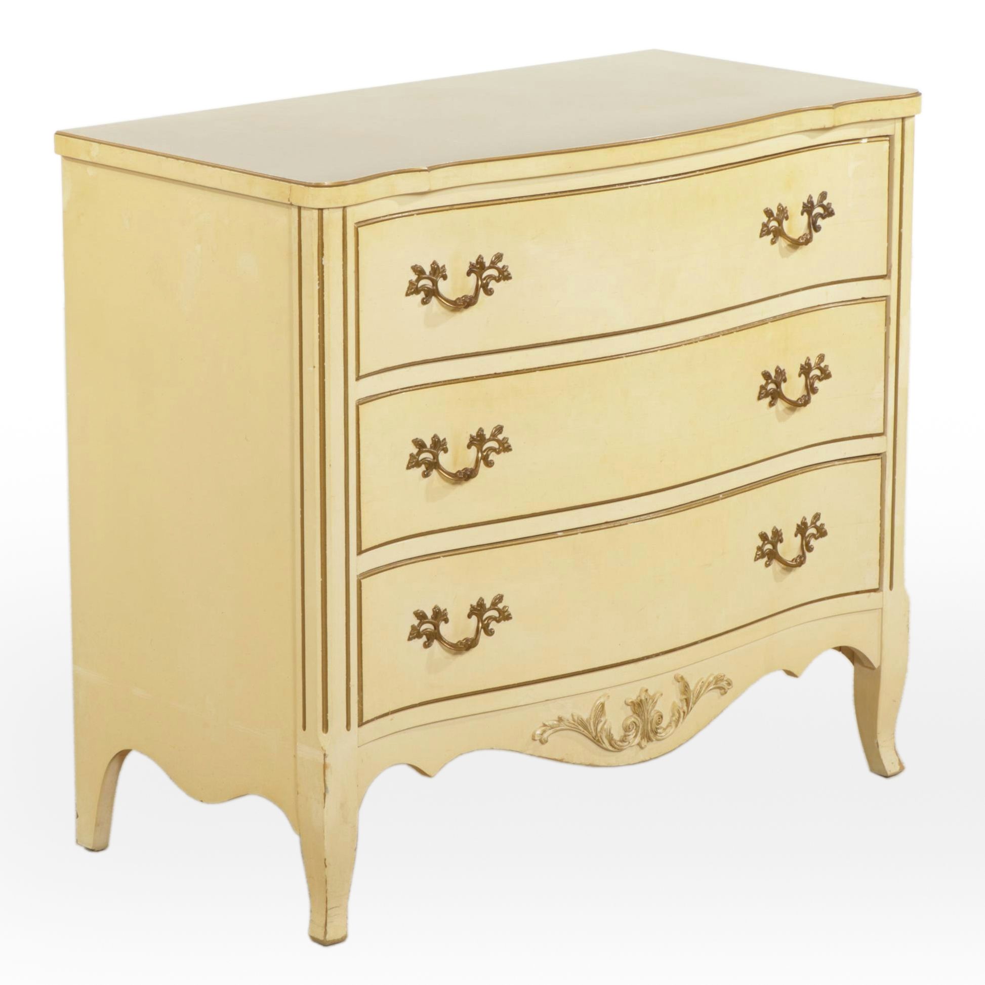 French Provincial Style Painted Commode, Mid to Late 20th Century