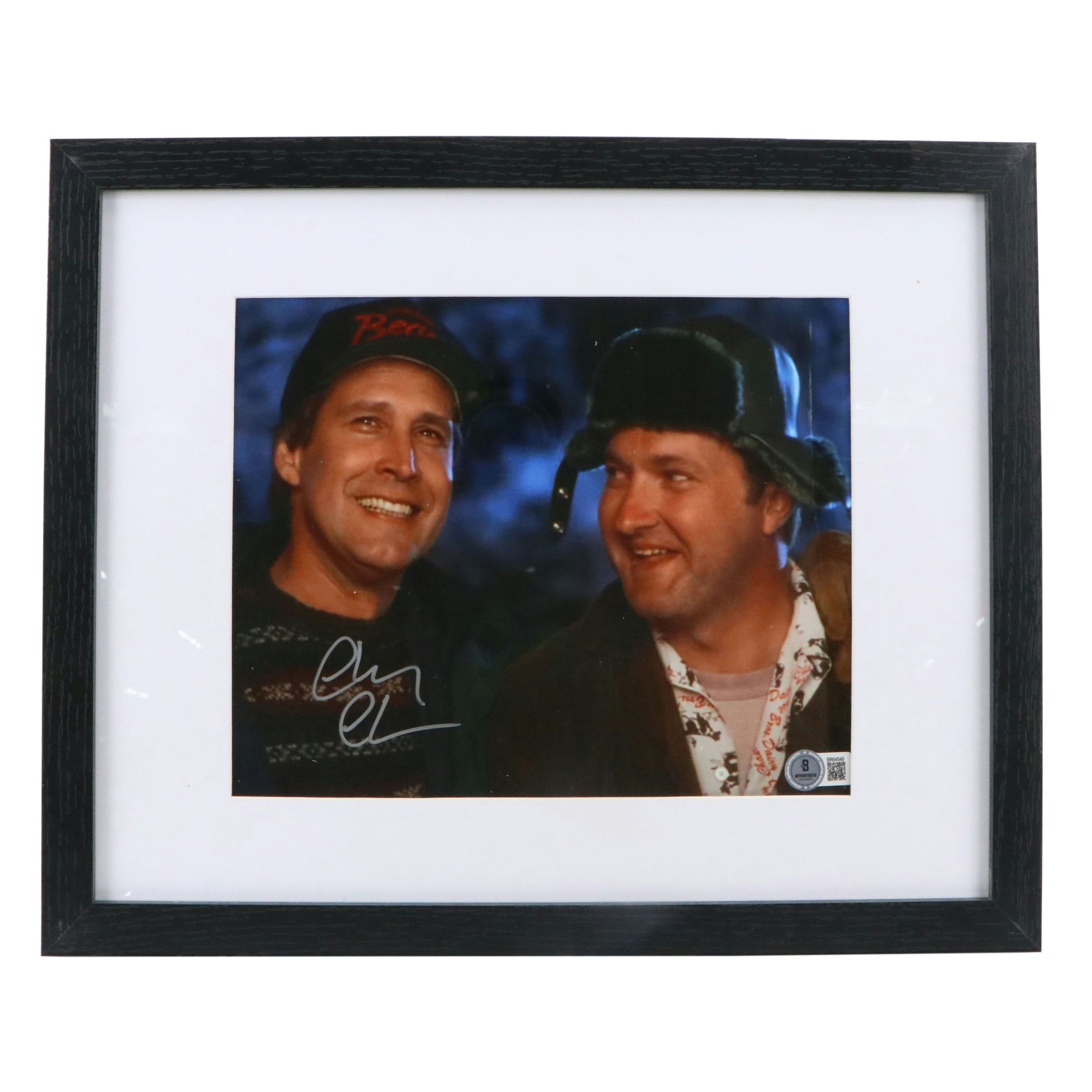Chevy Chase Signed “Christmas Vacation” Movie Print in Matted Frame, Beckett
