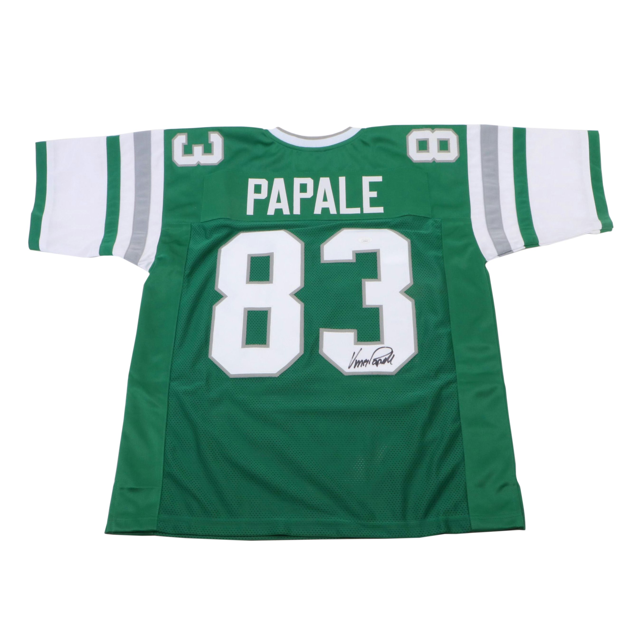 Vince Papale Signed Philadelphia Eagles Football Jersey, JSA