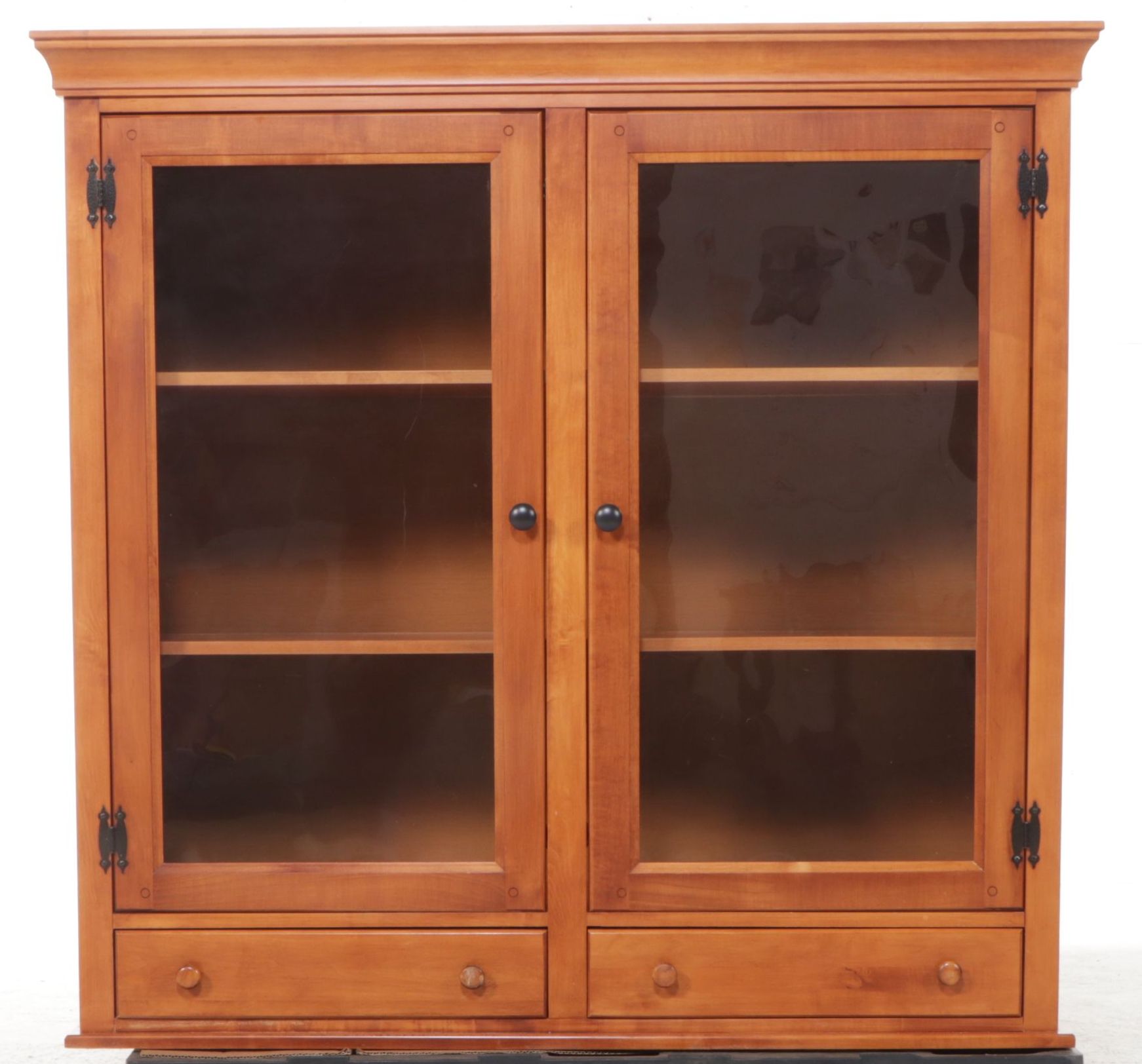 Arts & Crafts Style Crawford Furniture Maple China Cabinet