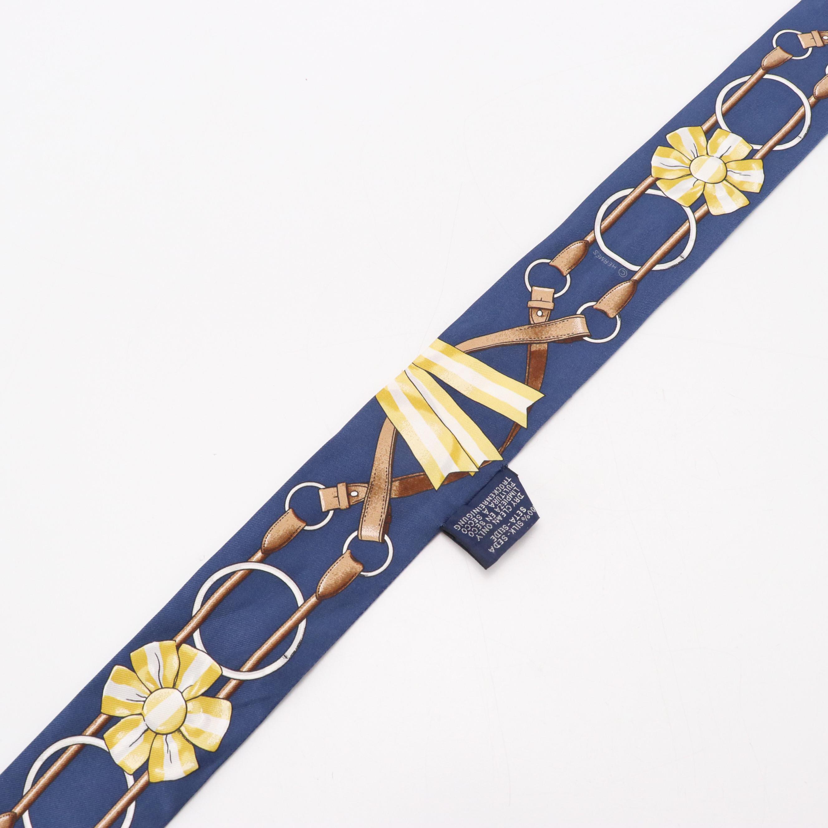 Hermès "Jumping" Silk Twilly Scarf