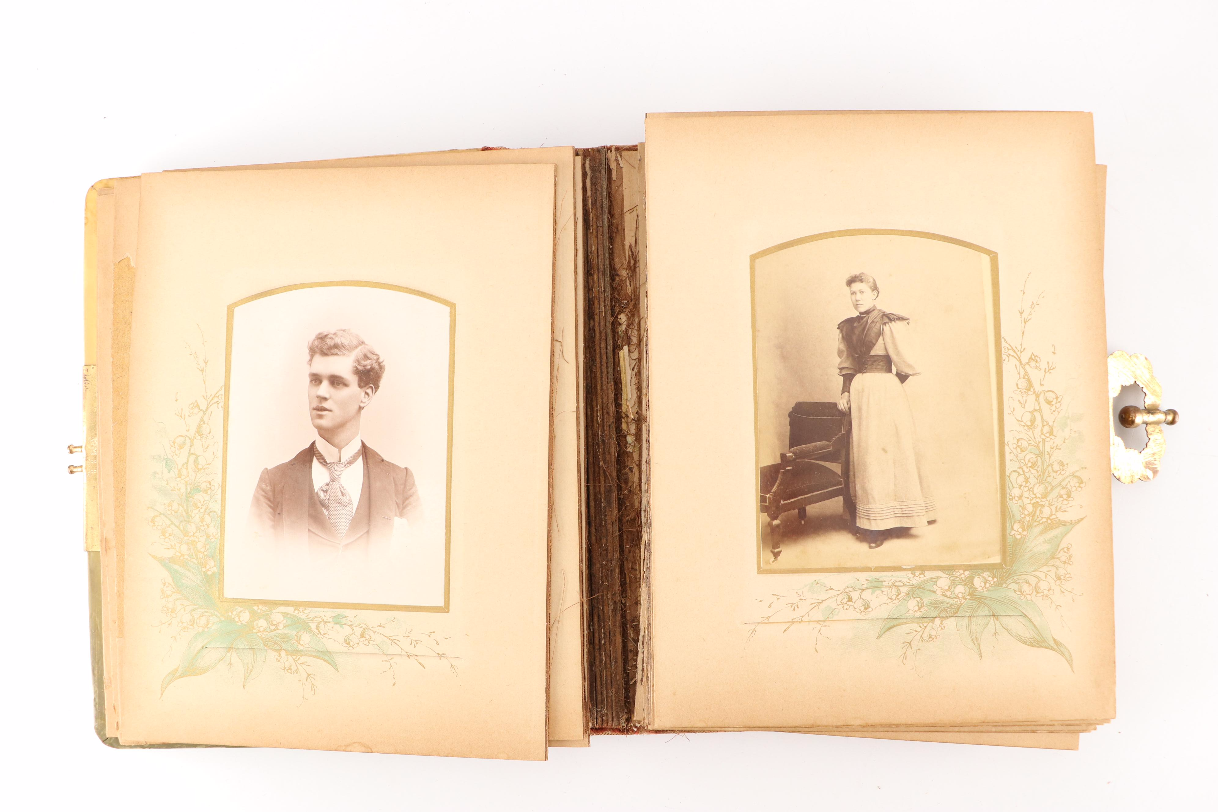 Portraits of Men, Women and Children in Albums, Late 19th/Early 20th Century