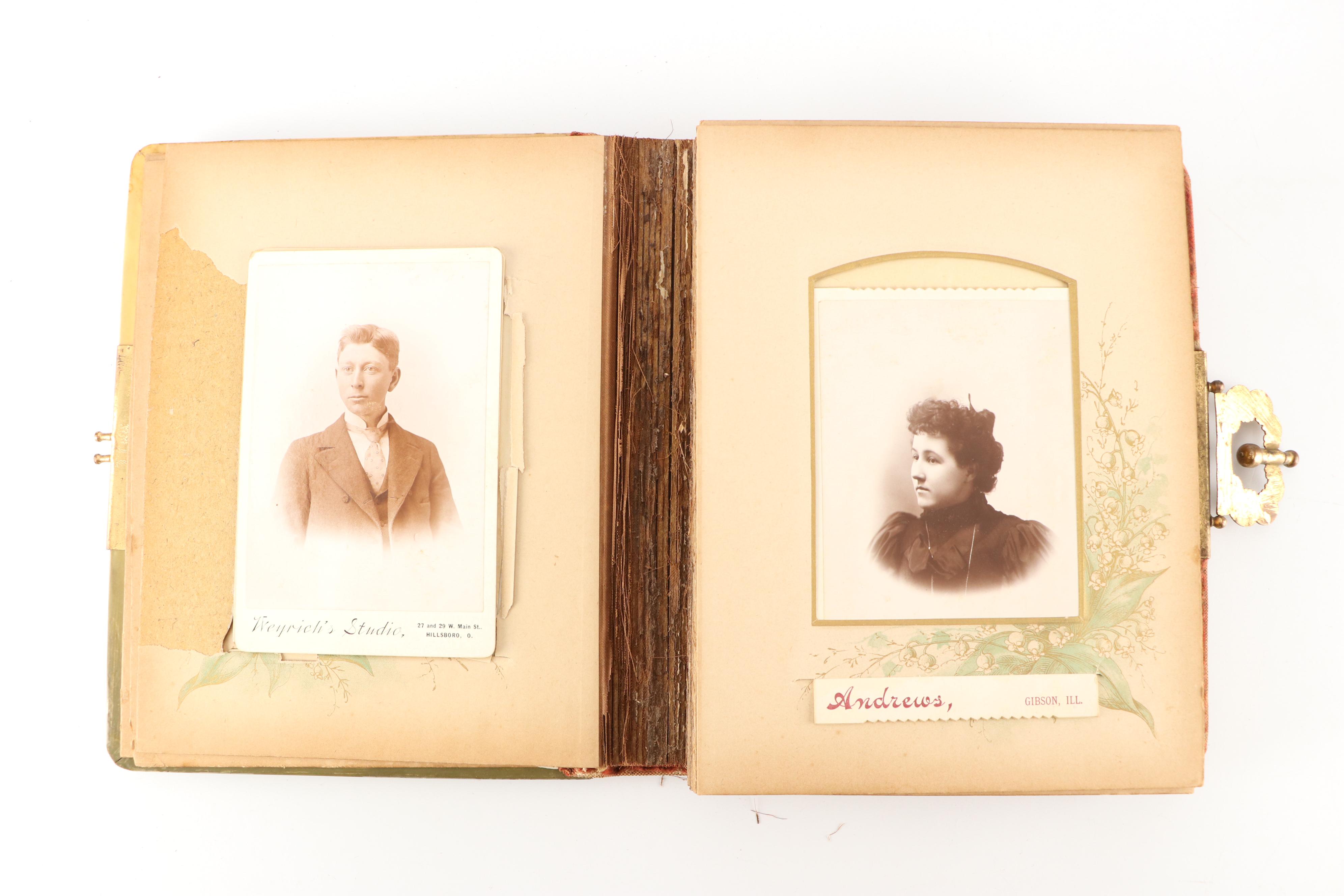 Portraits of Men, Women and Children in Albums, Late 19th/Early 20th Century