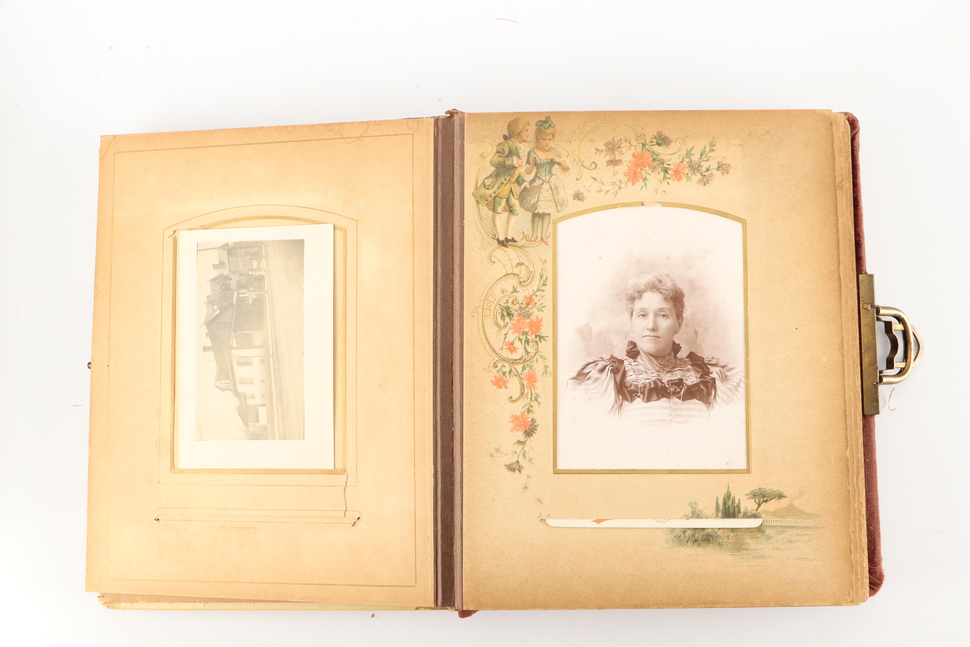 Portraits of Men, Women and Children in Albums, Late 19th/Early 20th Century