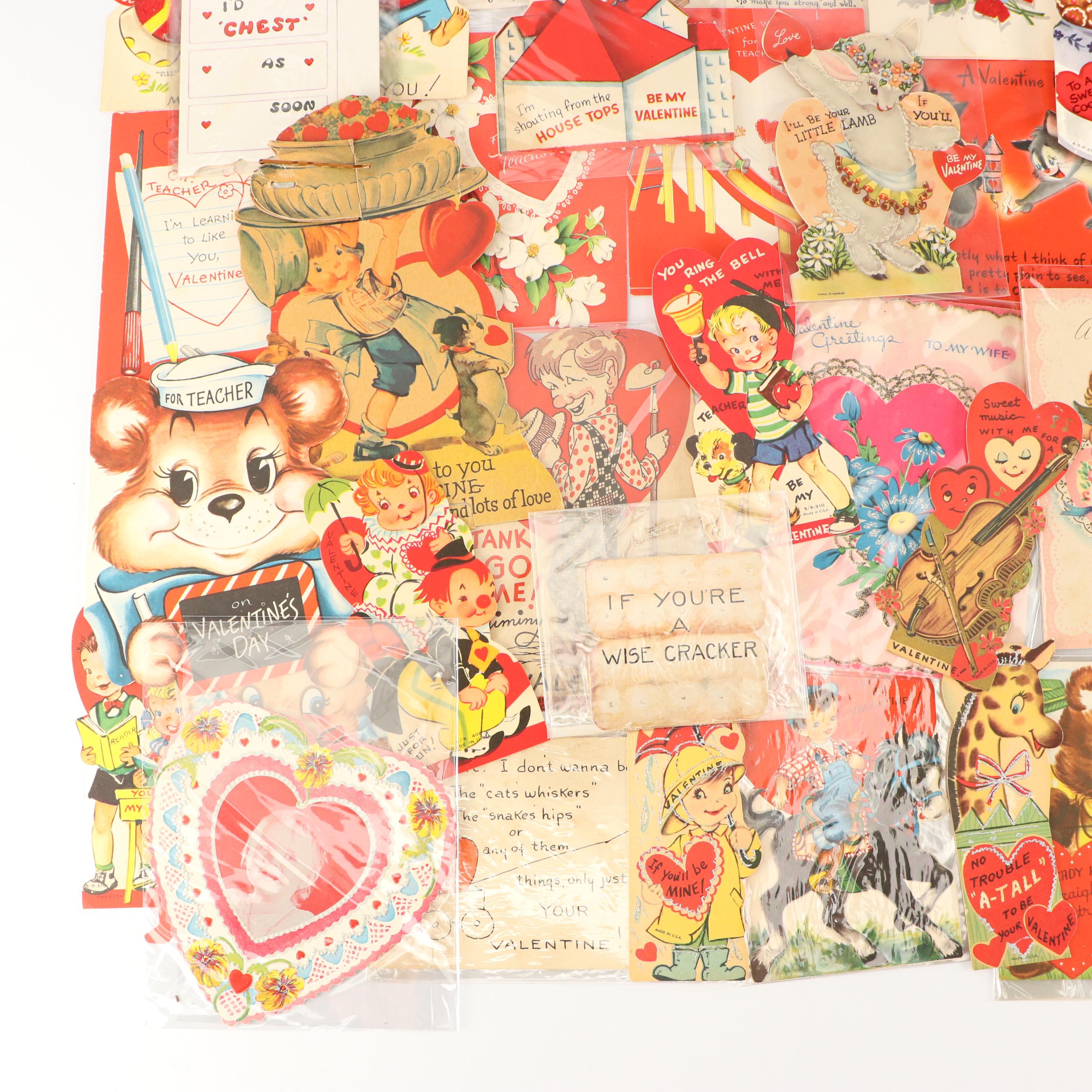 Valentine's Day Greeting Cards, Early to Mid-20th Century