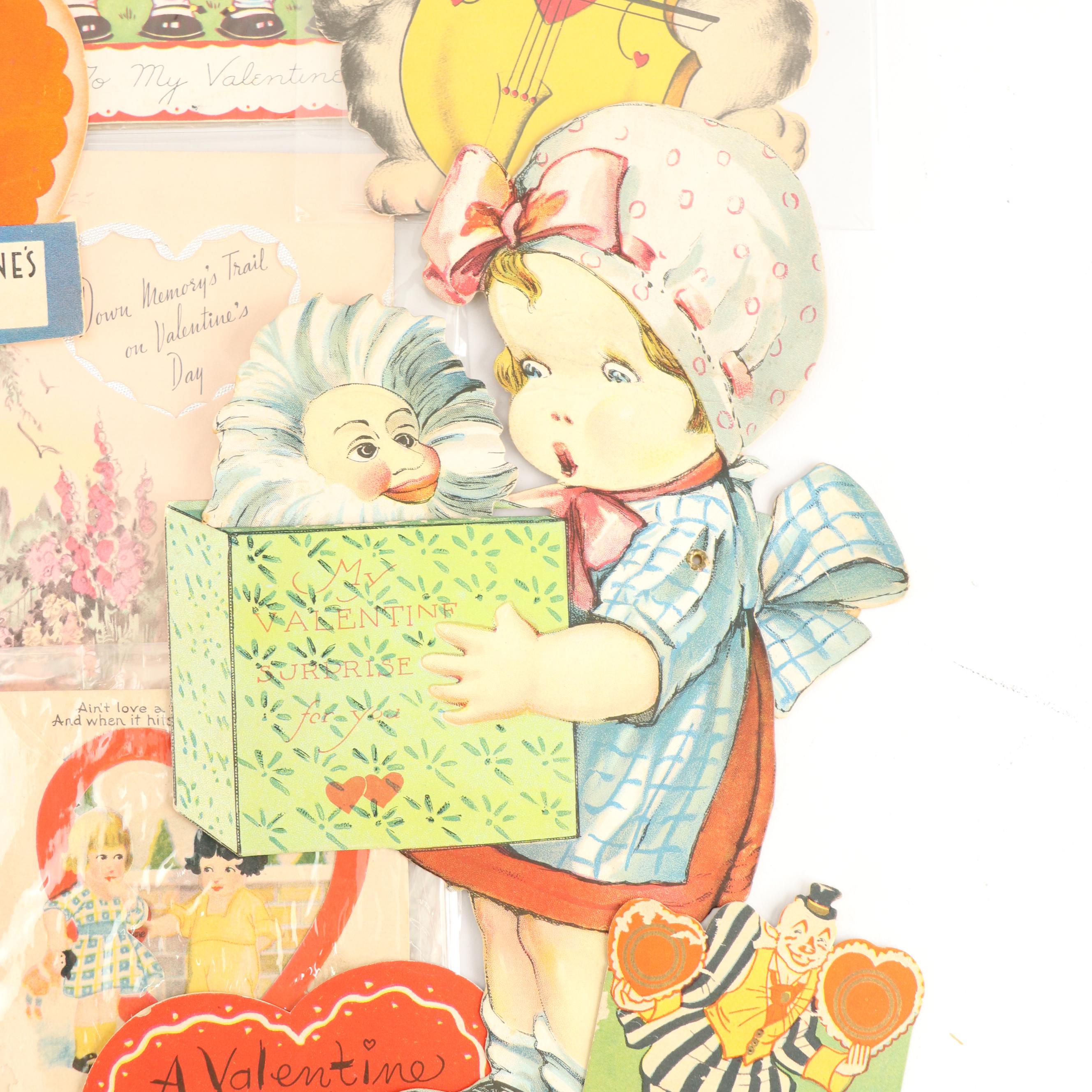 Valentine's Day Greeting Cards, Early to Mid-20th Century