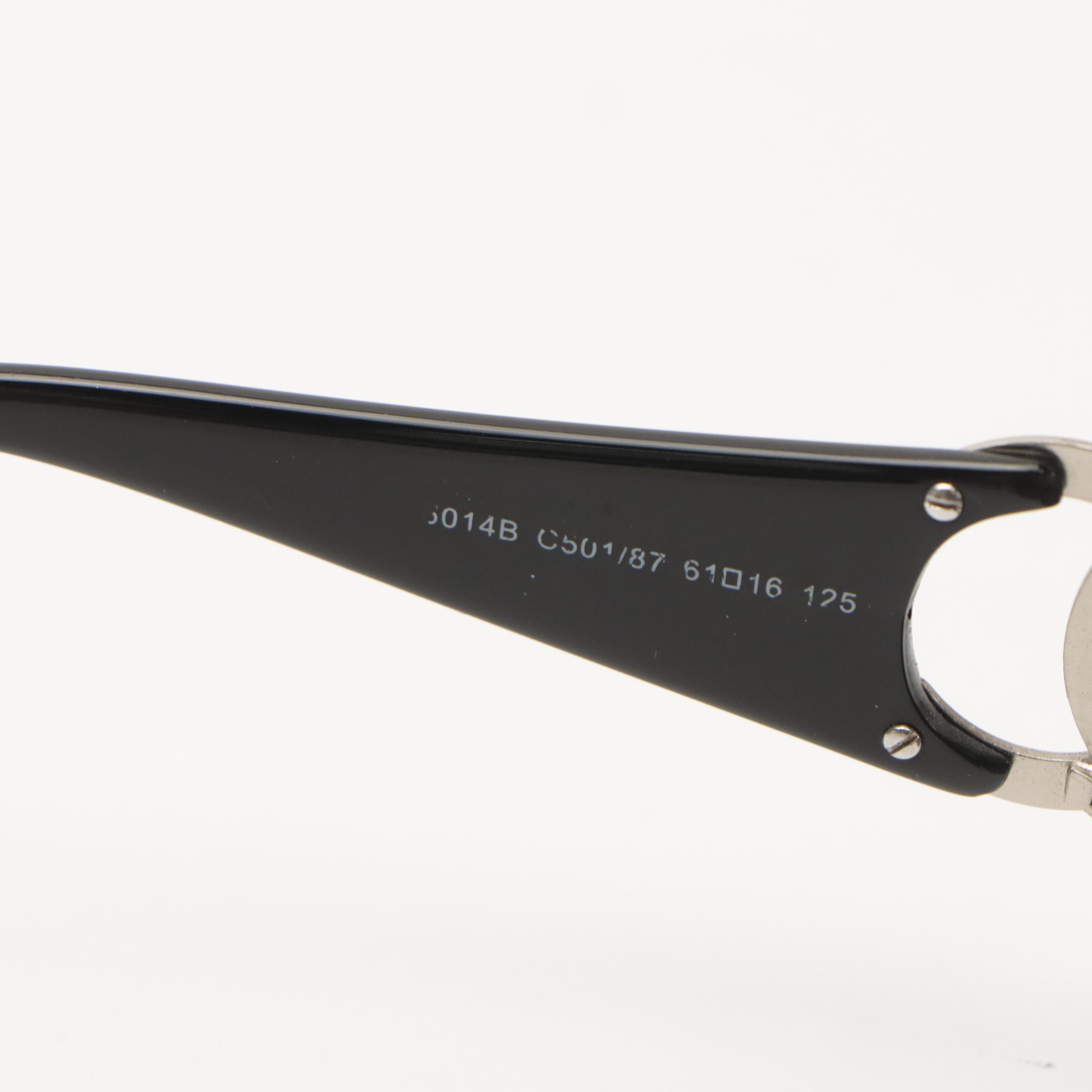 Chanel 6014B C501/87 CC Logo Sunglasses in Case