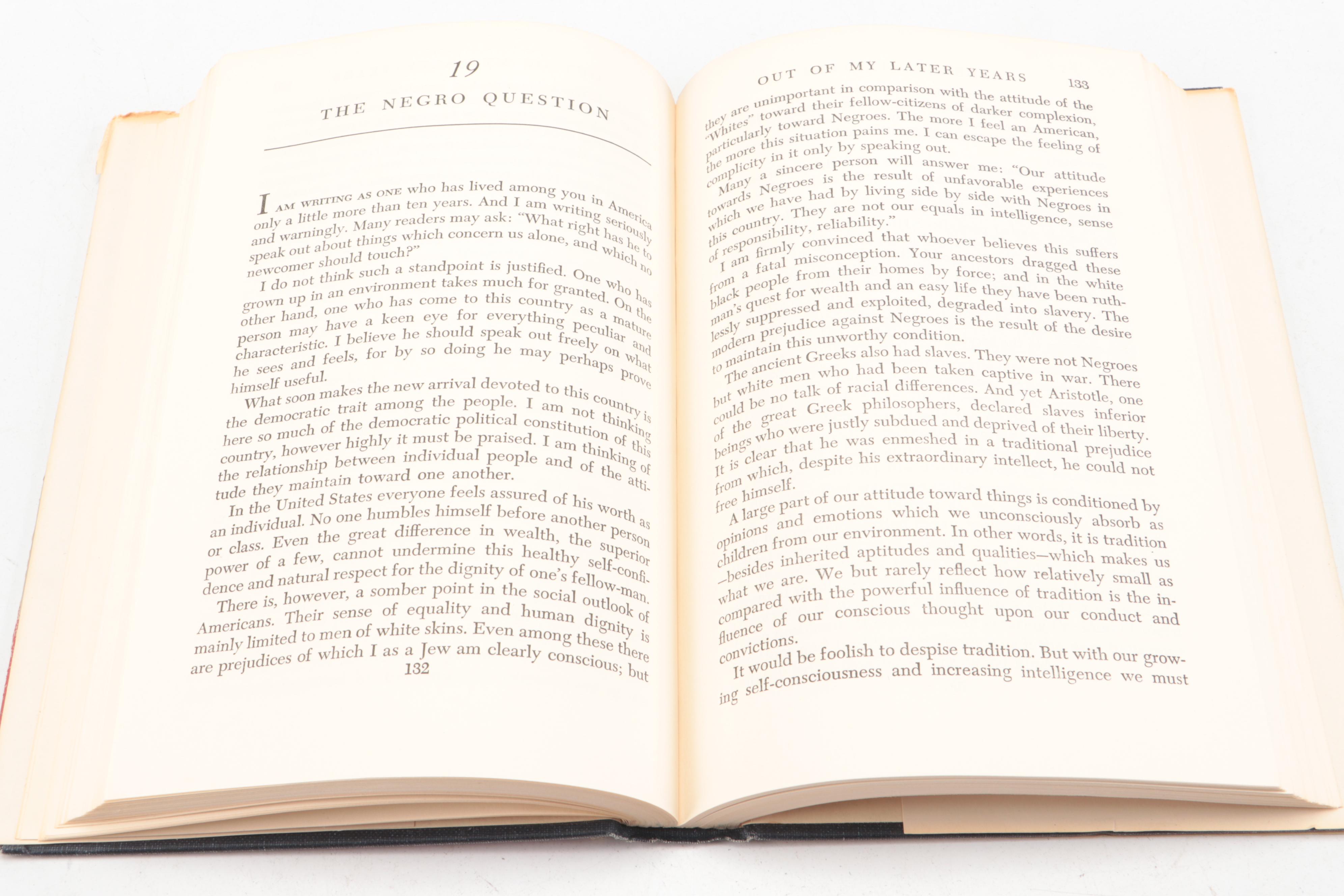 First Printing "Out of My Later Years" by Albert Einstein, 1950