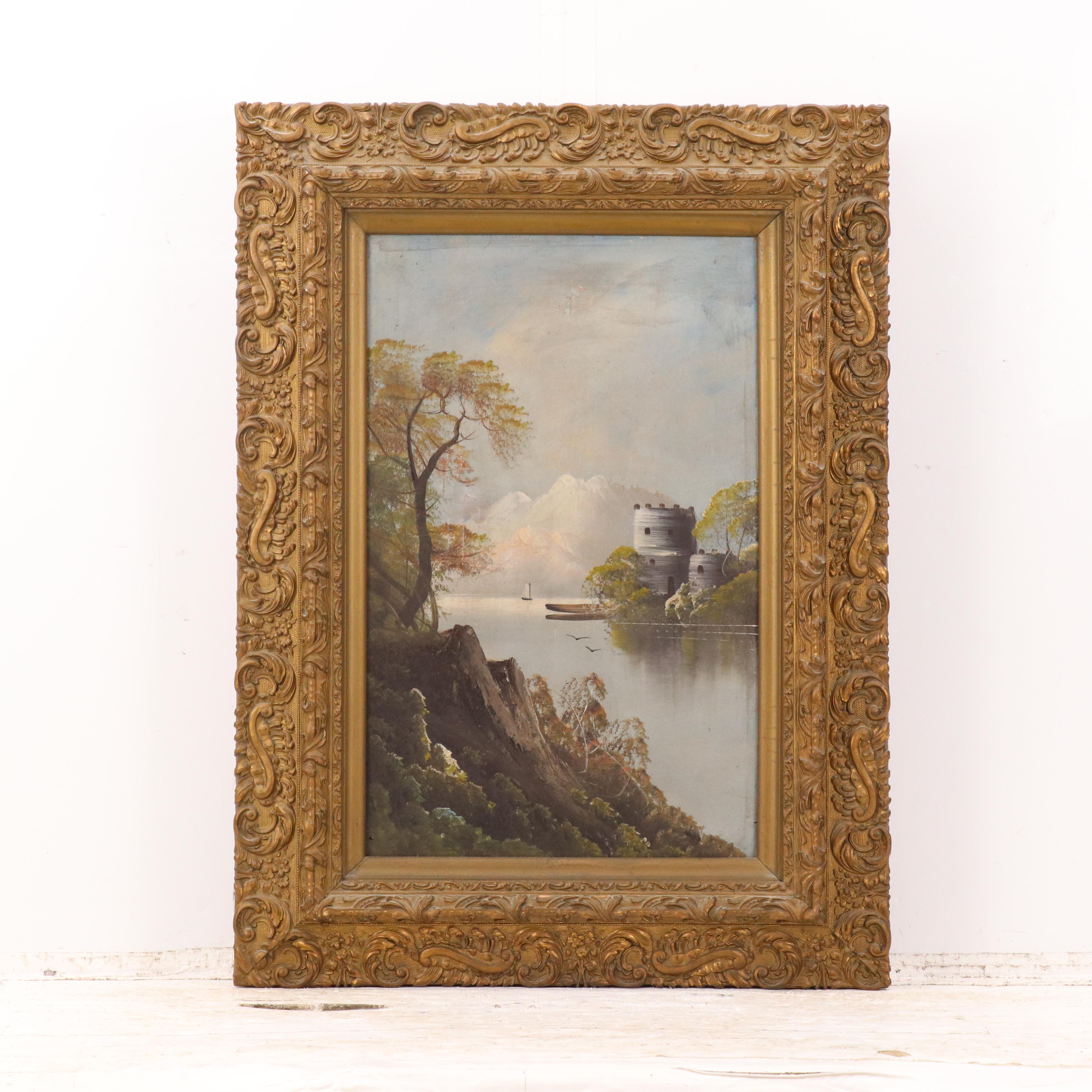 European School Landscape Oil Paintings, Early 20th Century