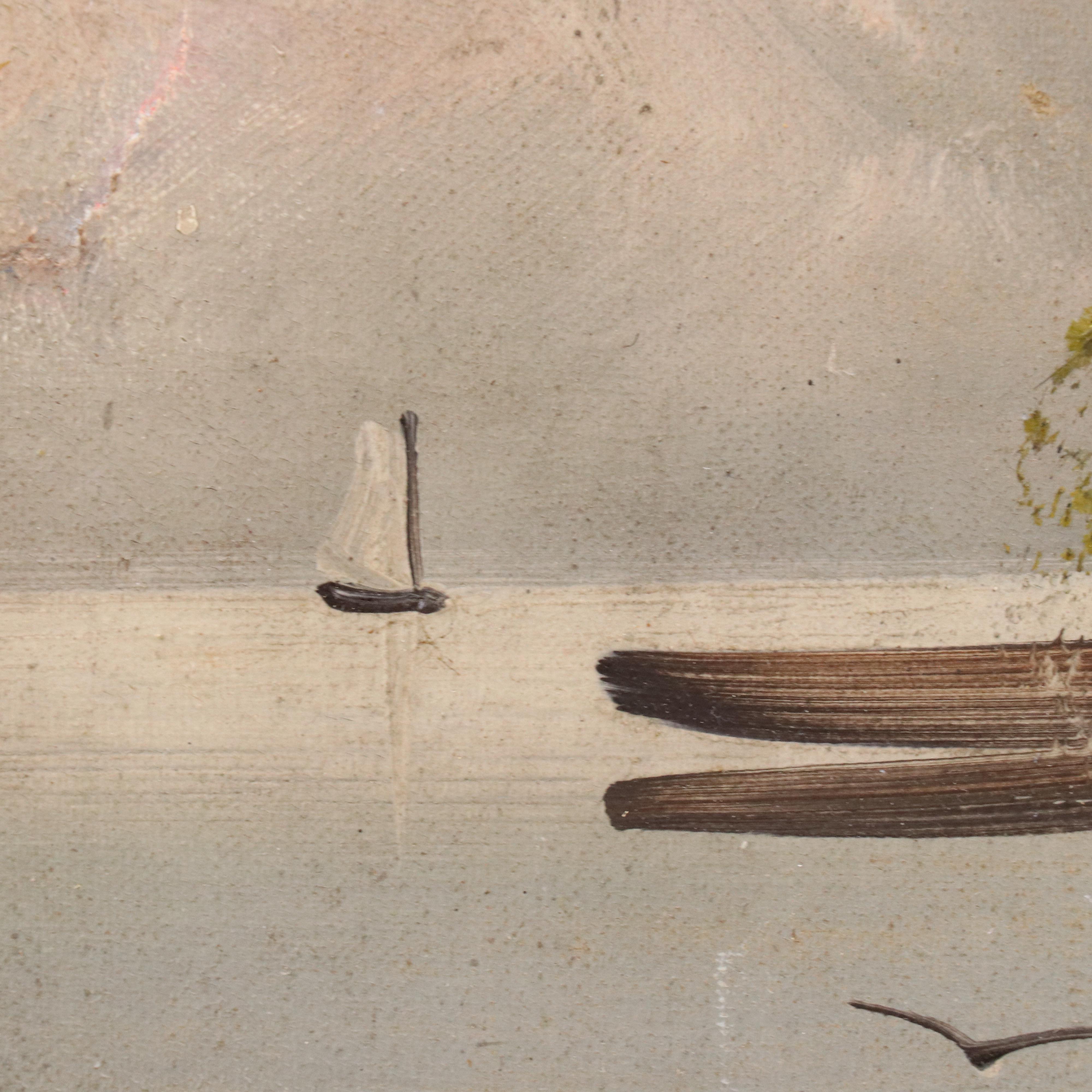 European School Landscape Oil Paintings, Early 20th Century