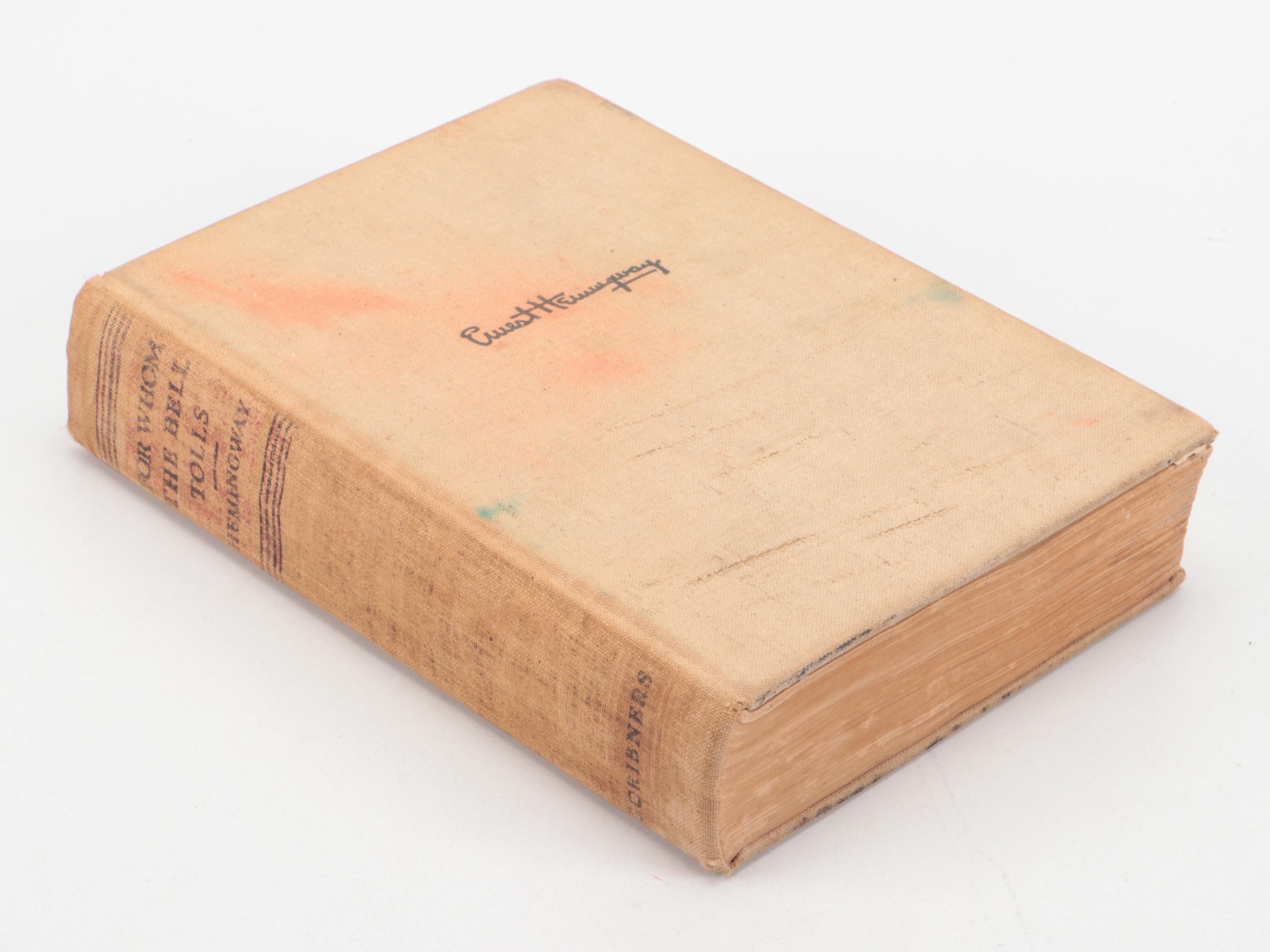 First Printing "For Whom the Bell Tolls" by Ernest Hemingway, 1940