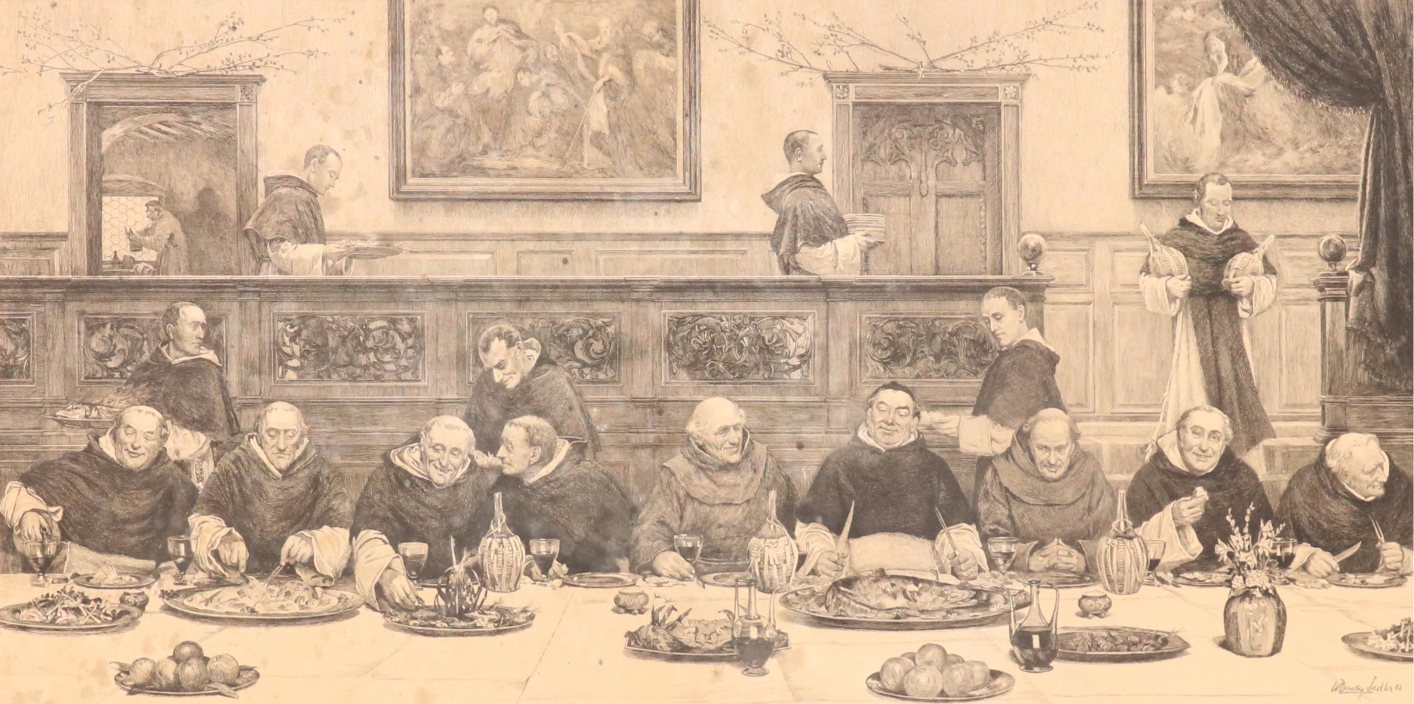 W. H. Boucher Engraving After Walter Dendy Sadler "Friday," 1901