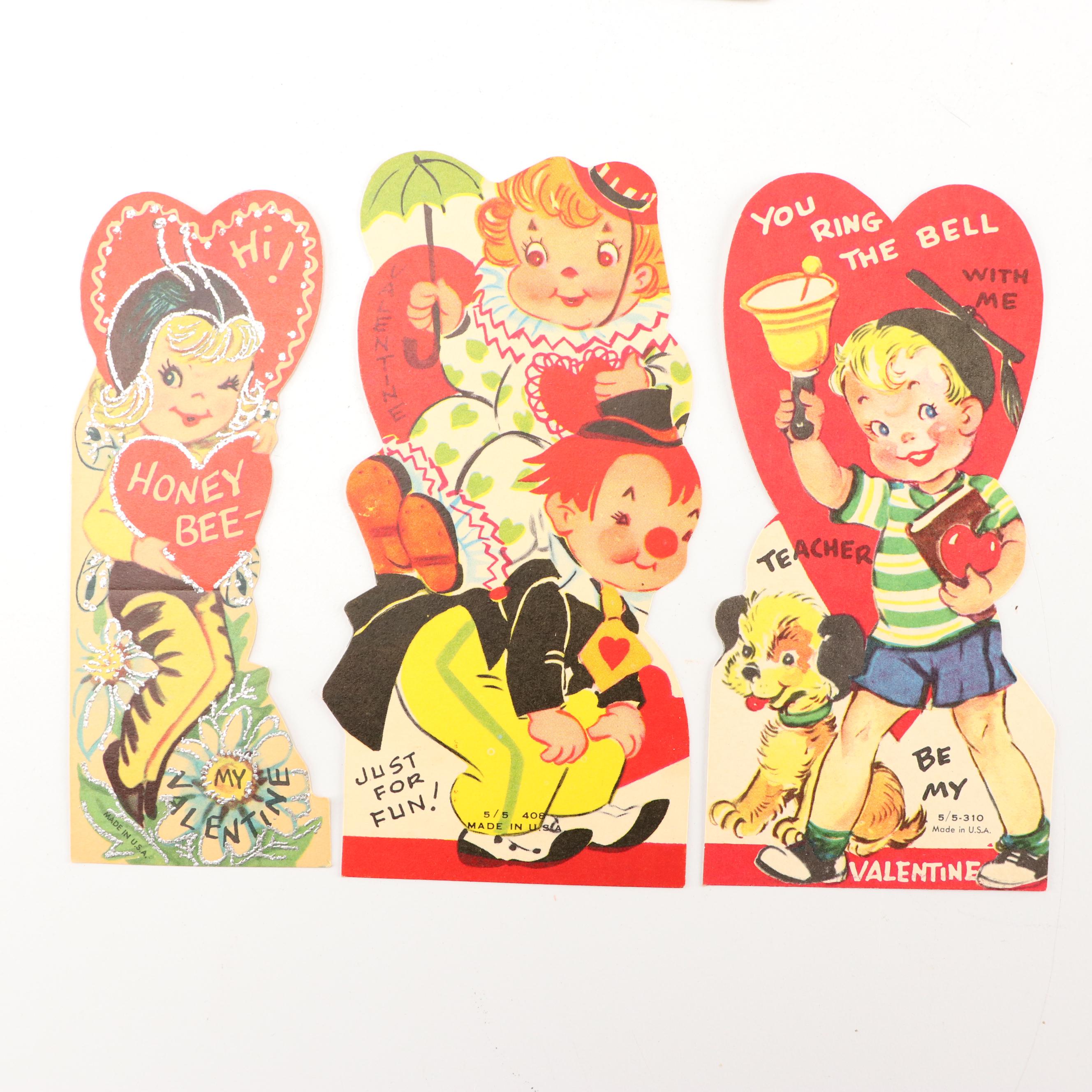 Valentine's Day Greeting Cards, Early to Mid-20th Century