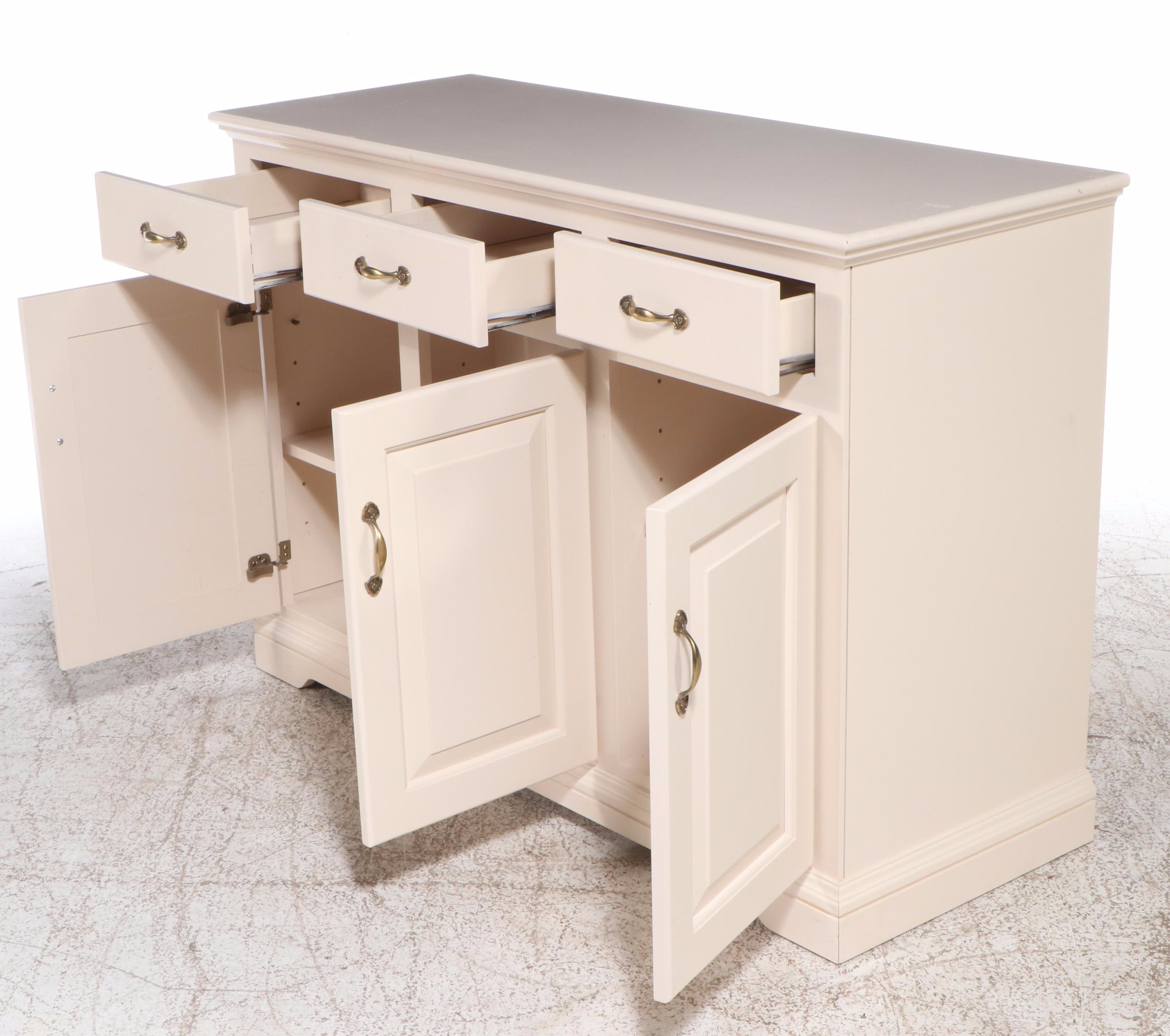 Woodcraft Furniture Painted Wood China Cabinet