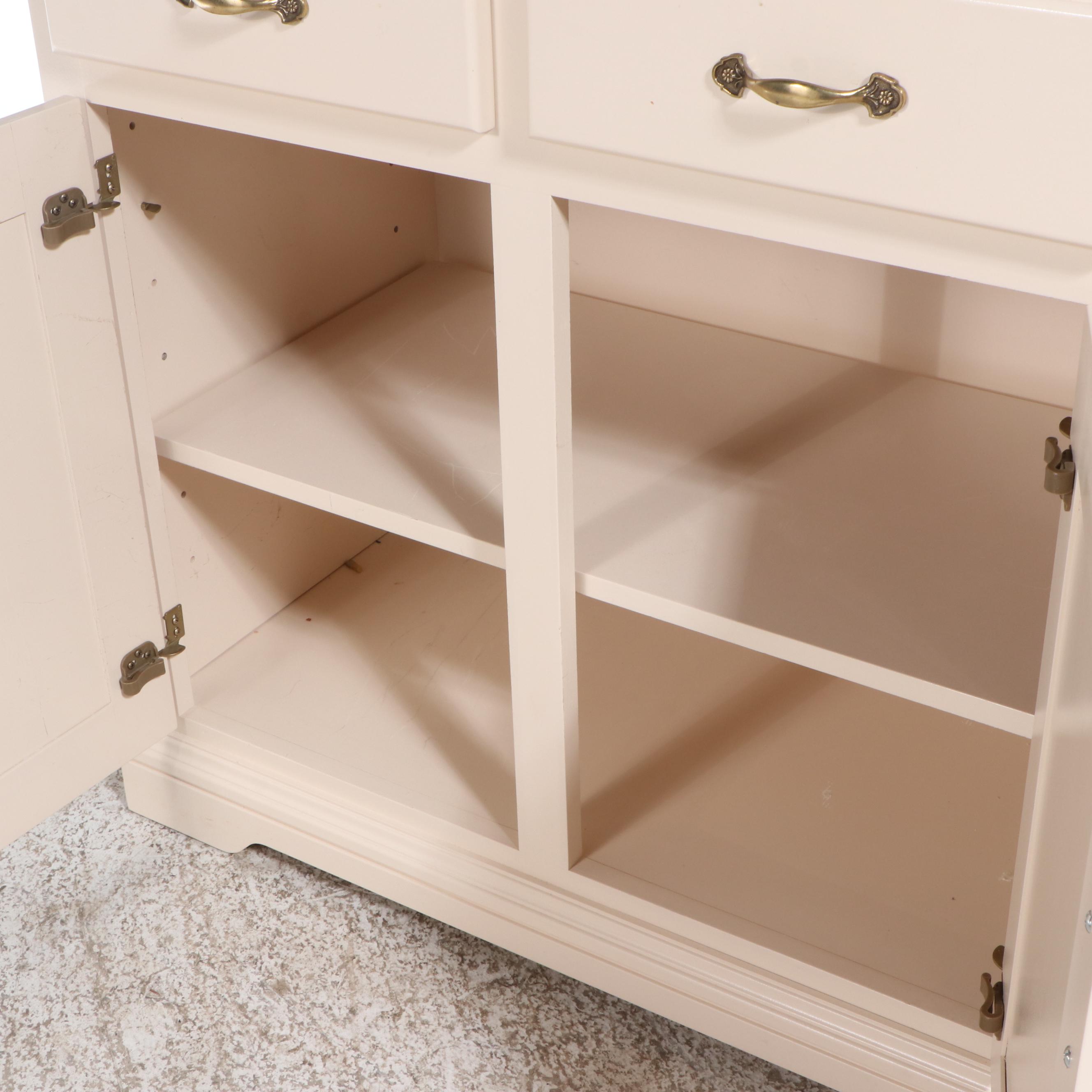 Woodcraft Furniture Painted Wood China Cabinet