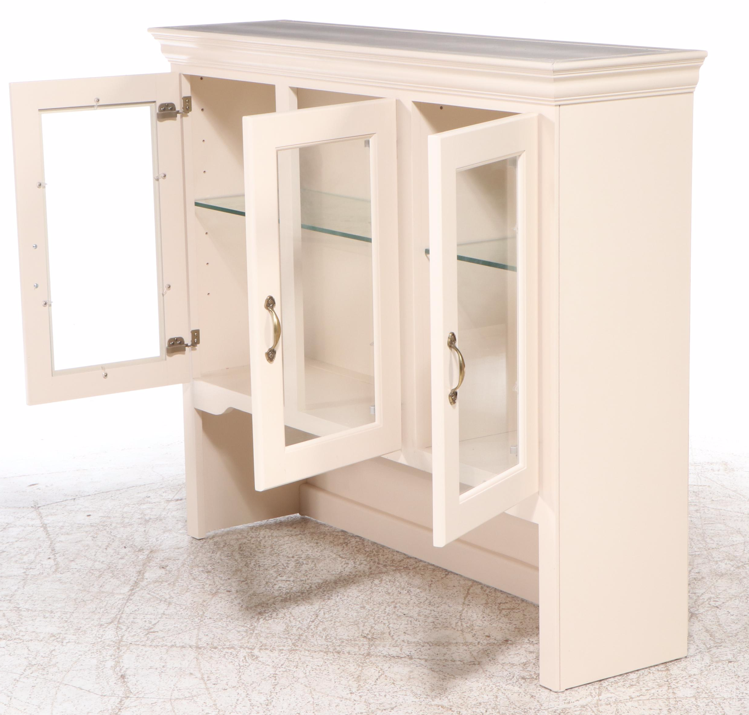 Woodcraft Furniture Painted Wood China Cabinet