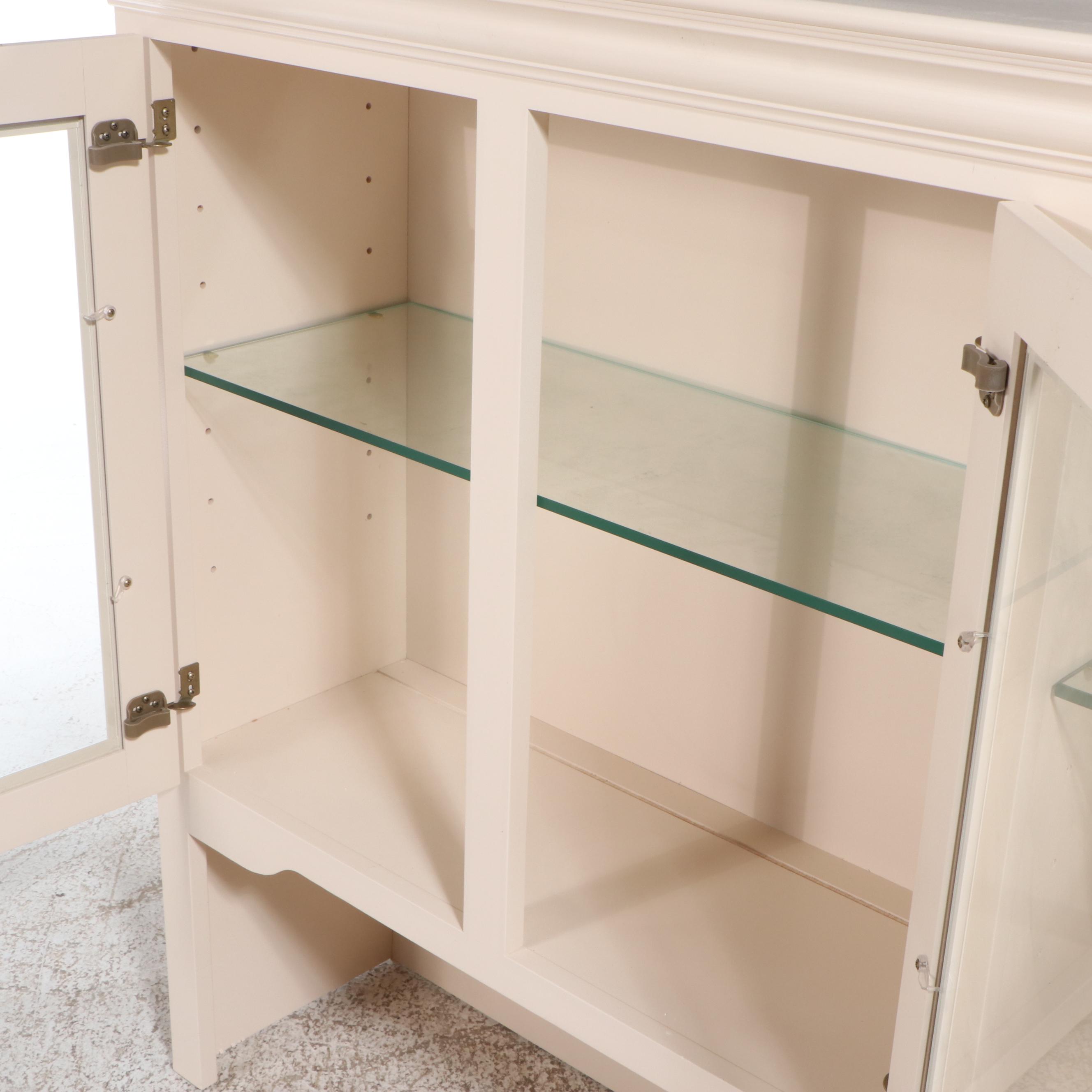 Woodcraft Furniture Painted Wood China Cabinet